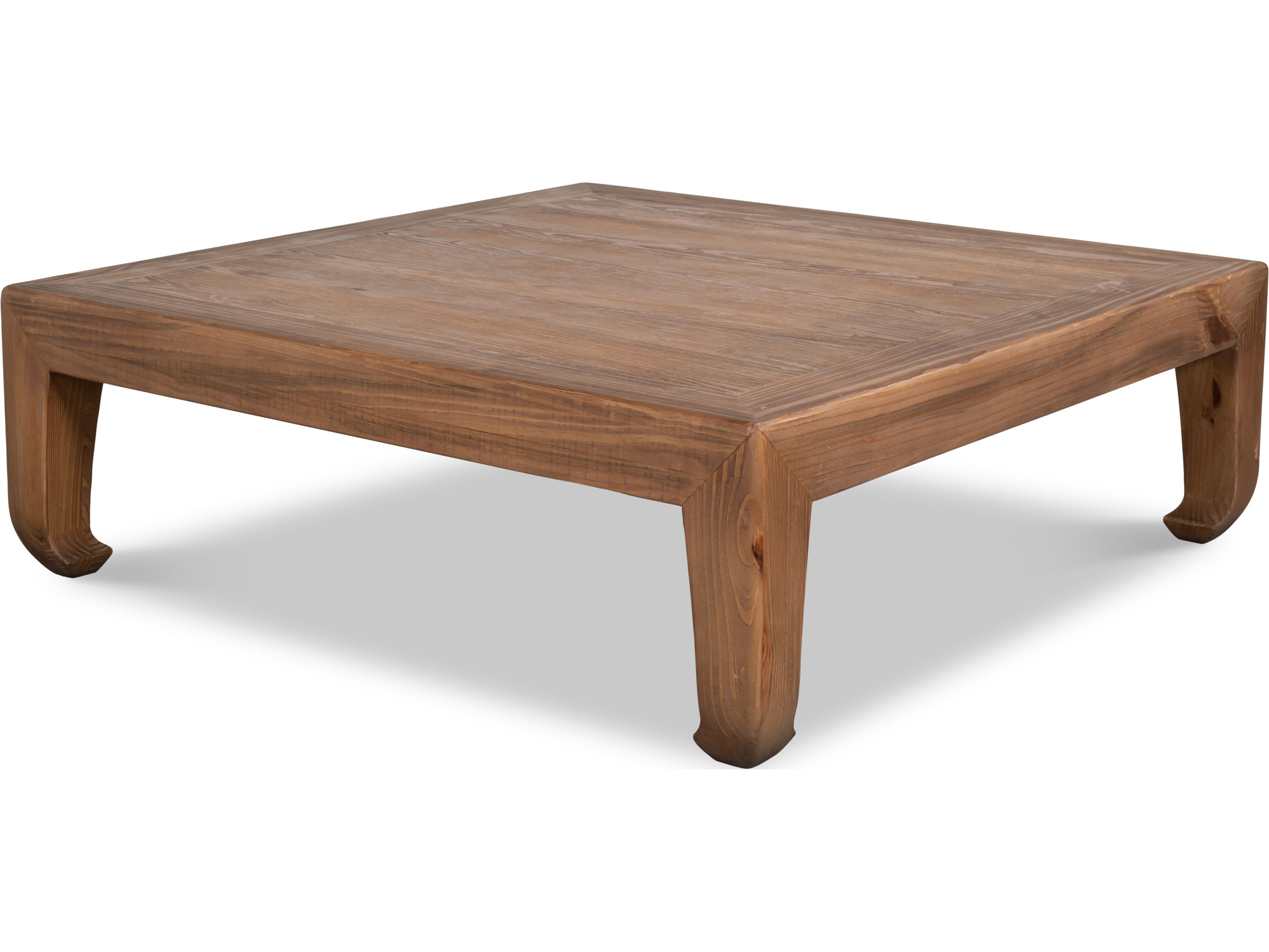 Sarreid Ltd Square Wood Natural Coffee Table