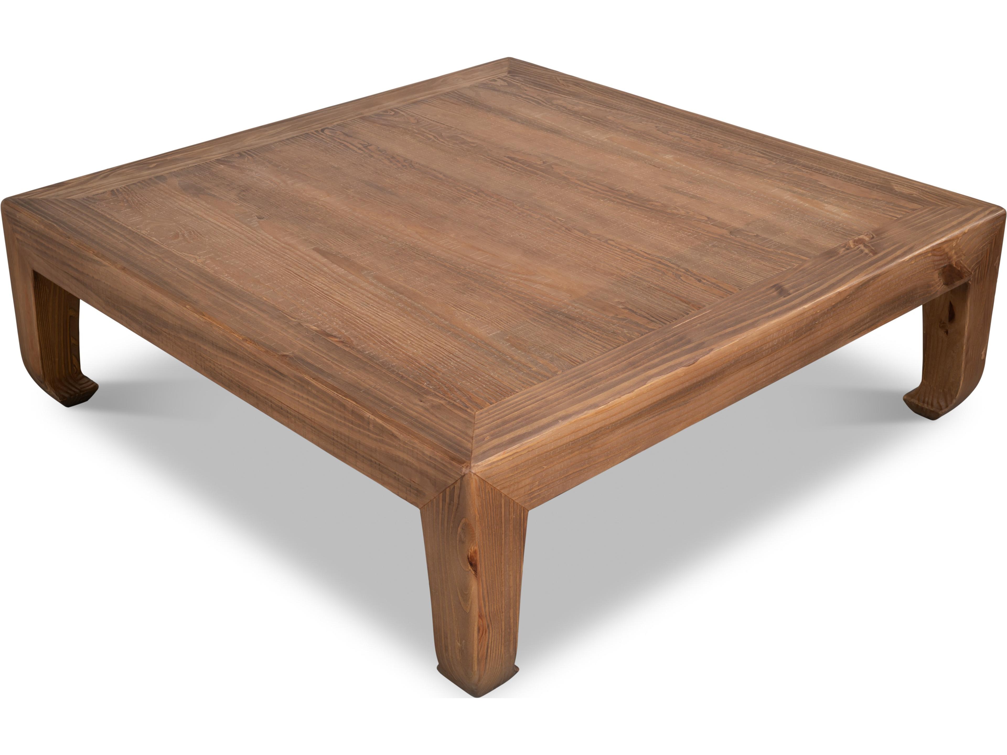 Sarreid Ltd Square Wood Natural Coffee Table