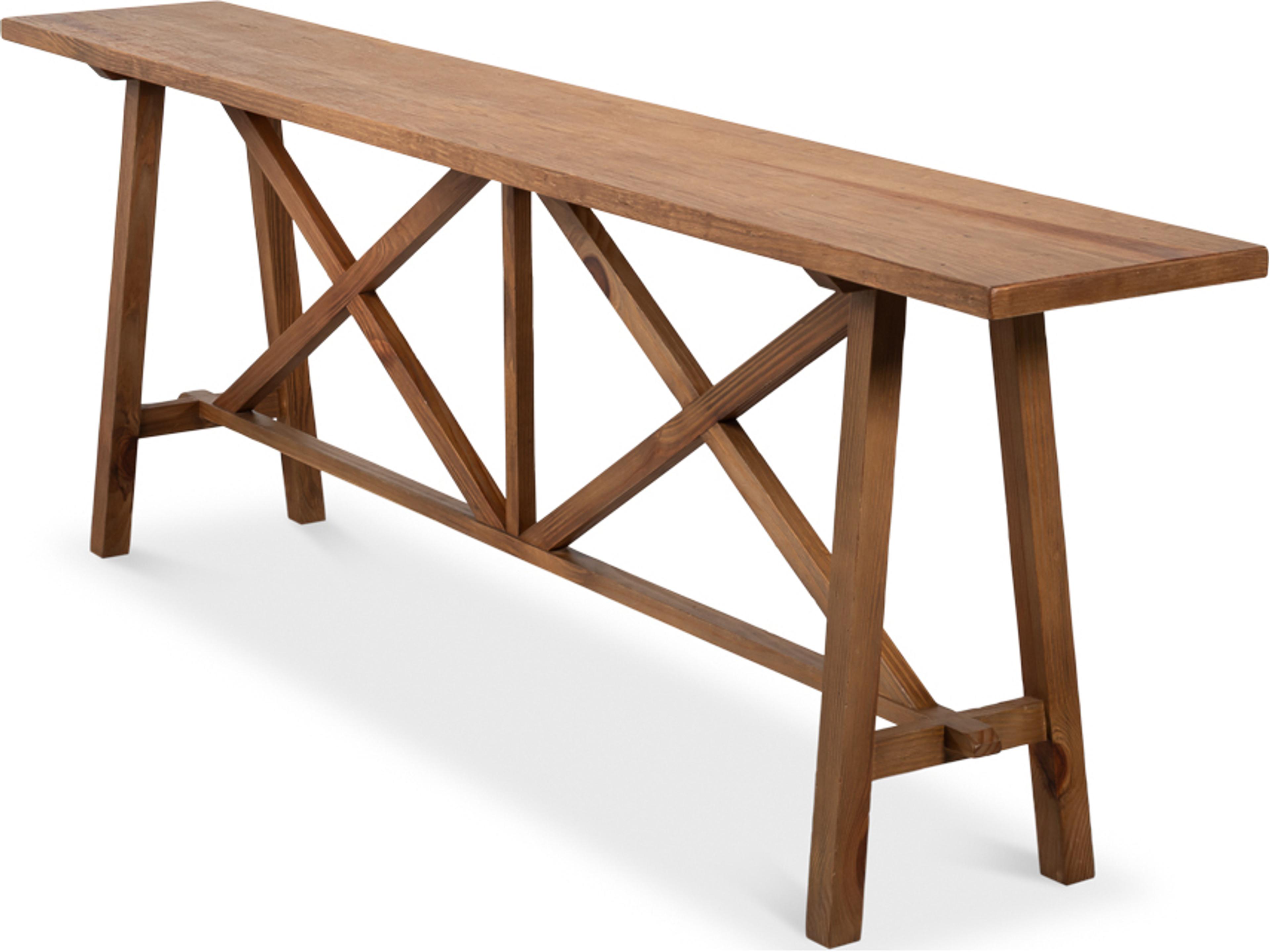 Sarreid Ltd Double X Rectangular Wood Console Table