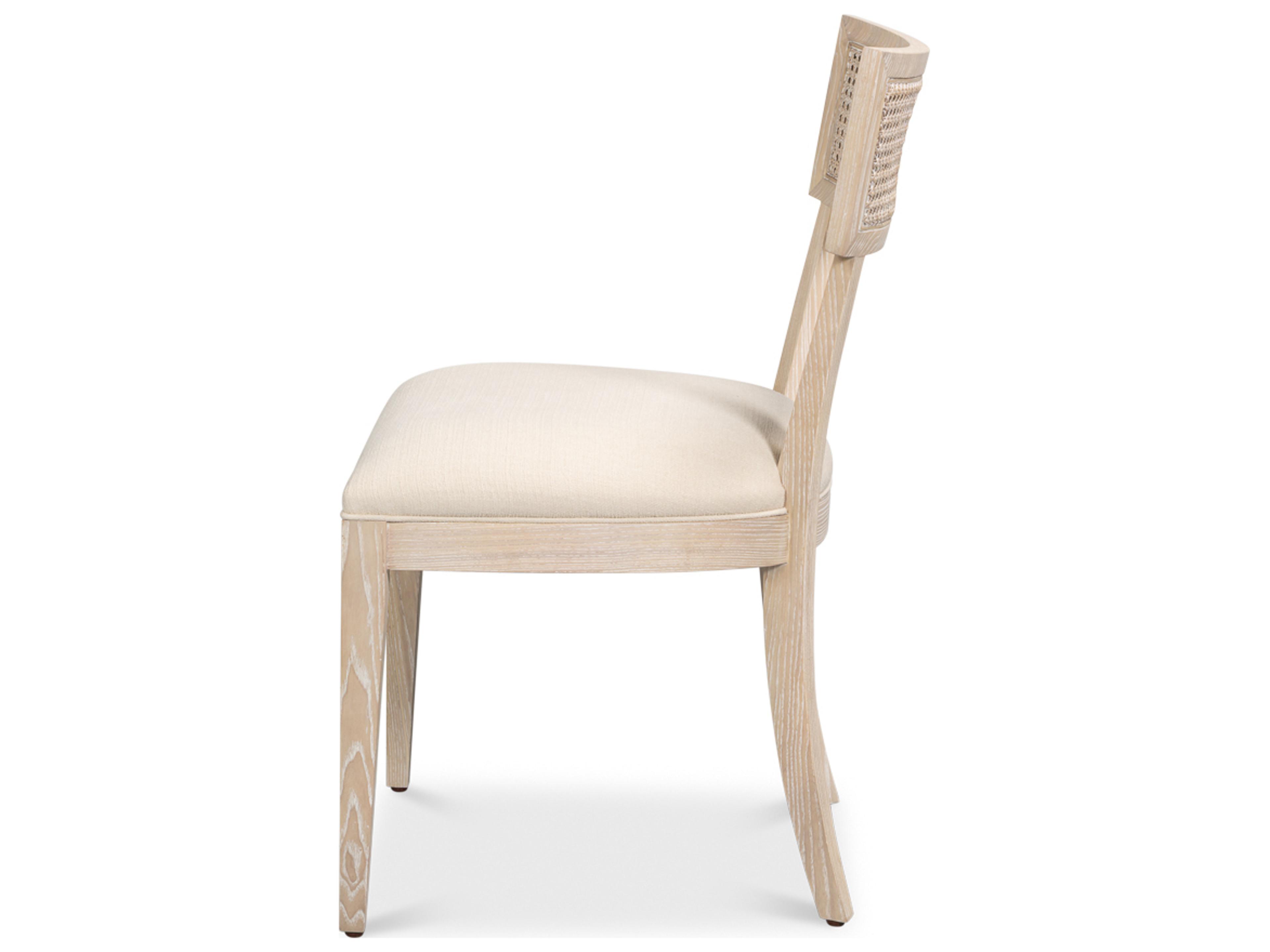 Sarreid Ltd Ridge Ash Wood Oak Upholstered Armless Dining Chair
