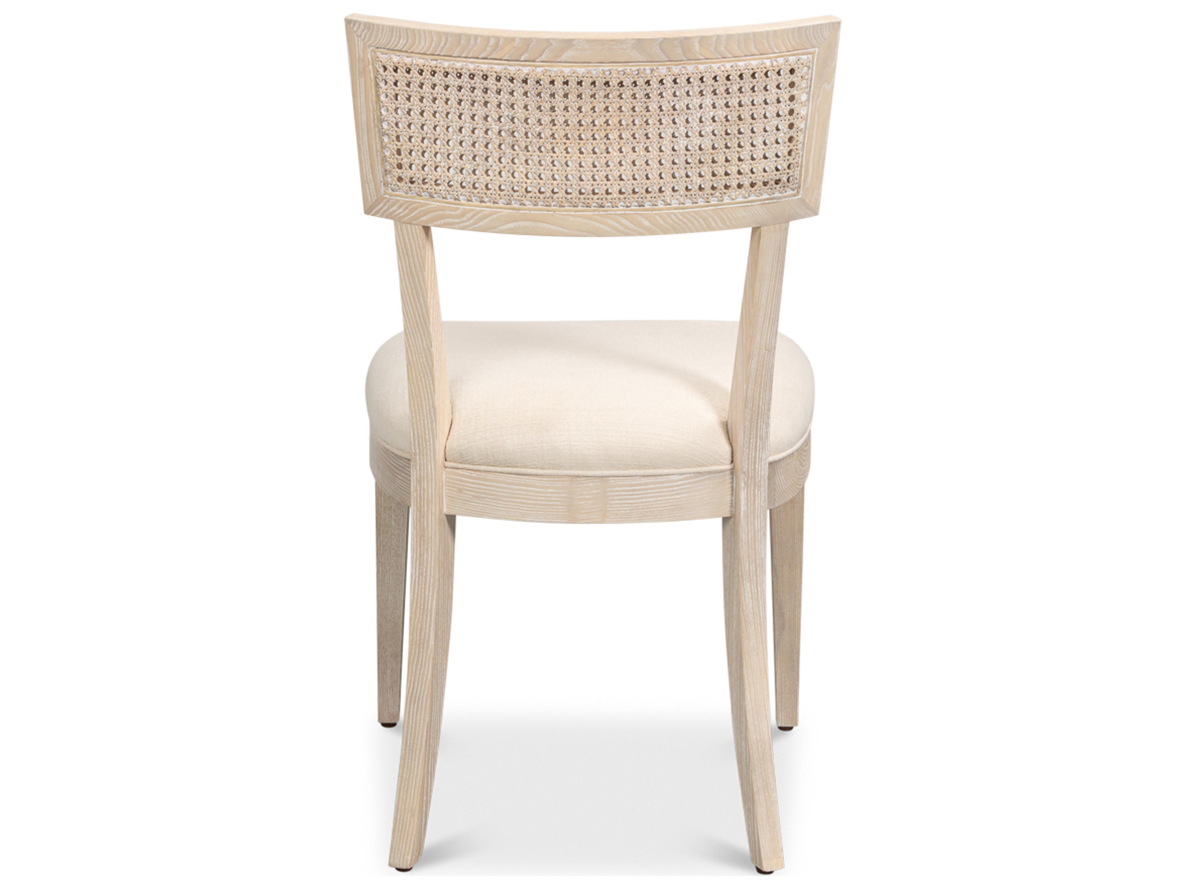 Sarreid Ltd Ridge Ash Wood Oak Upholstered Armless Dining Chair