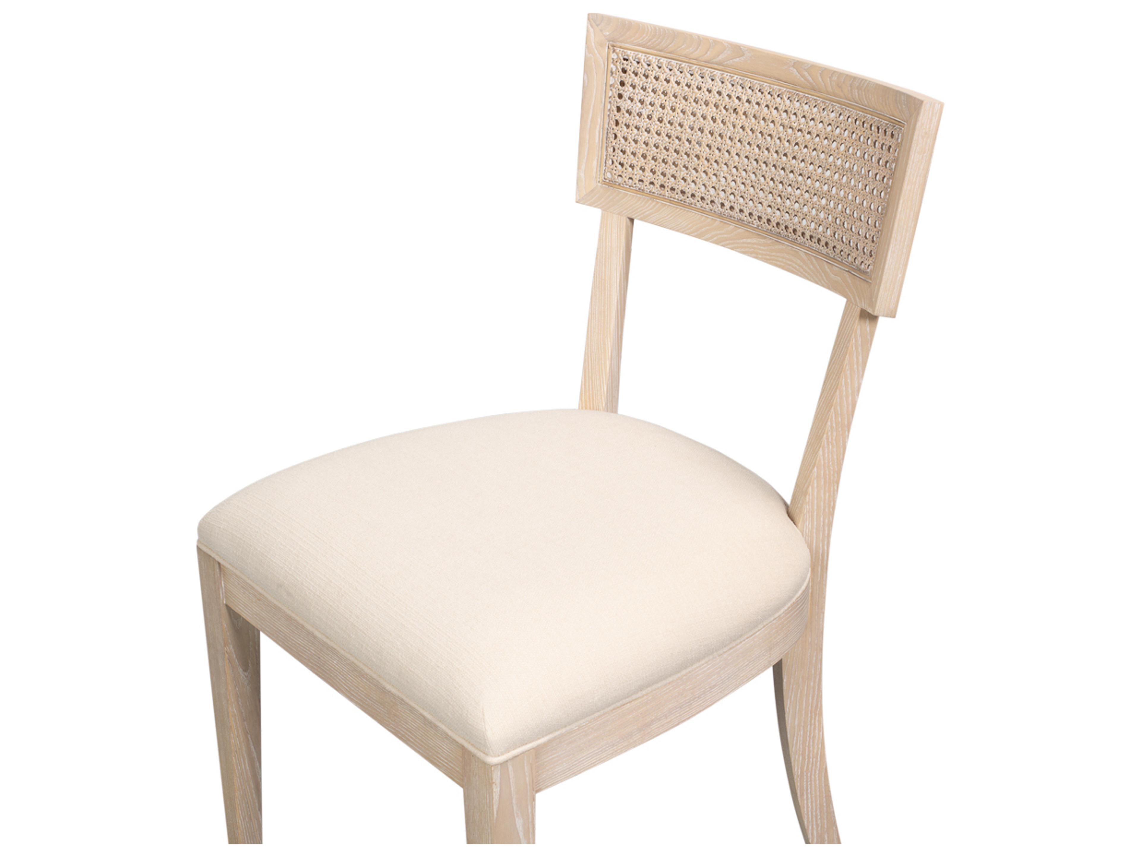 Sarreid Ltd Ridge Ash Wood Oak Upholstered Armless Dining Chair
