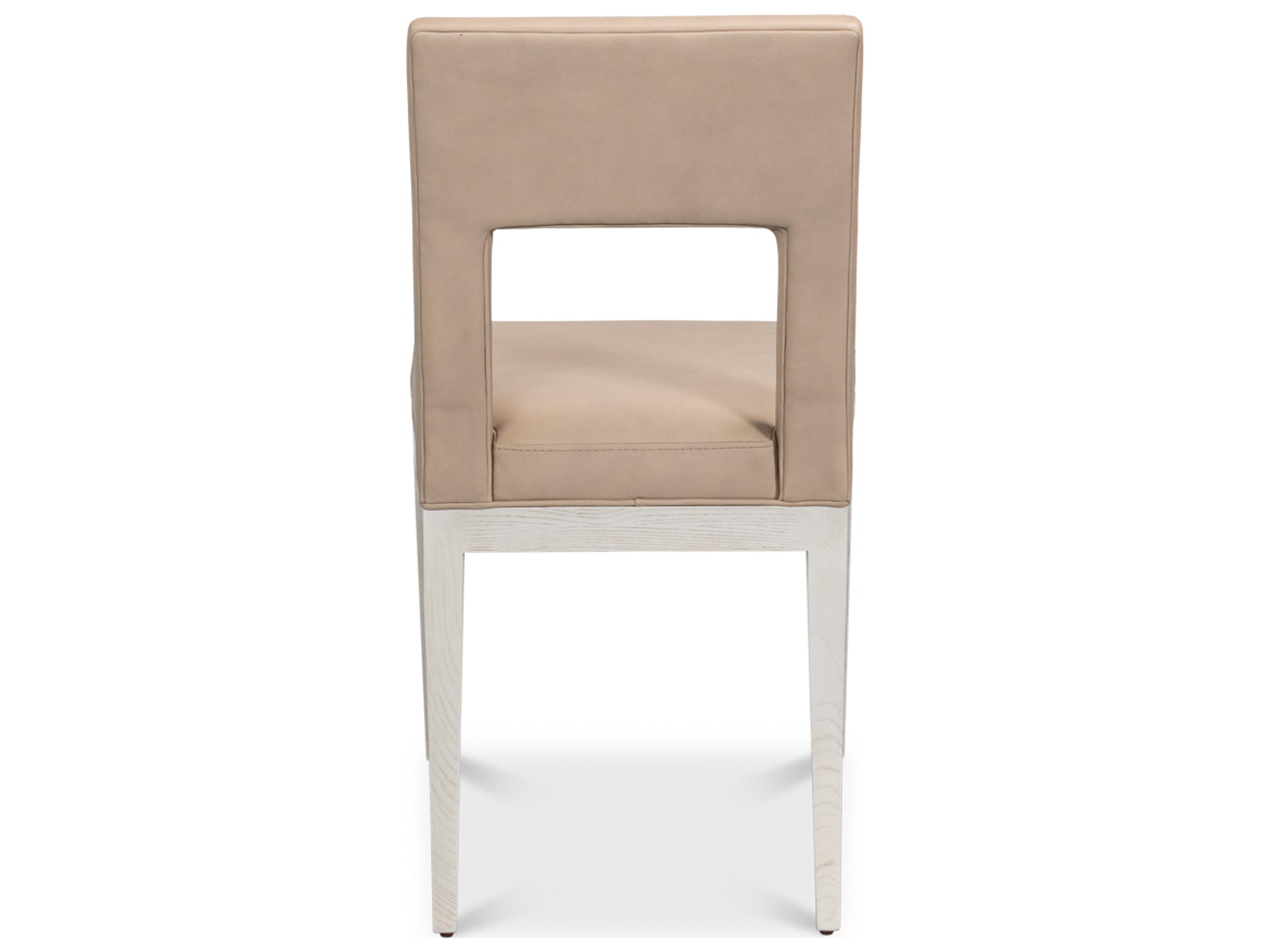 Sarreid Ltd Solace Beige Leather Armless Dining Chair