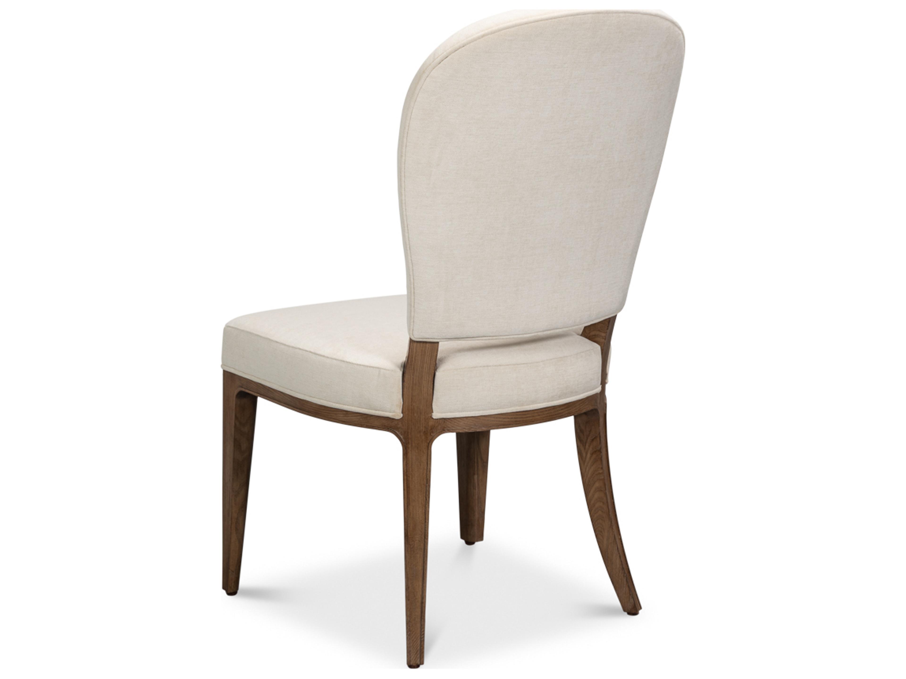 Sarreid Ltd Caro White Upholstered Armless Dining Chair