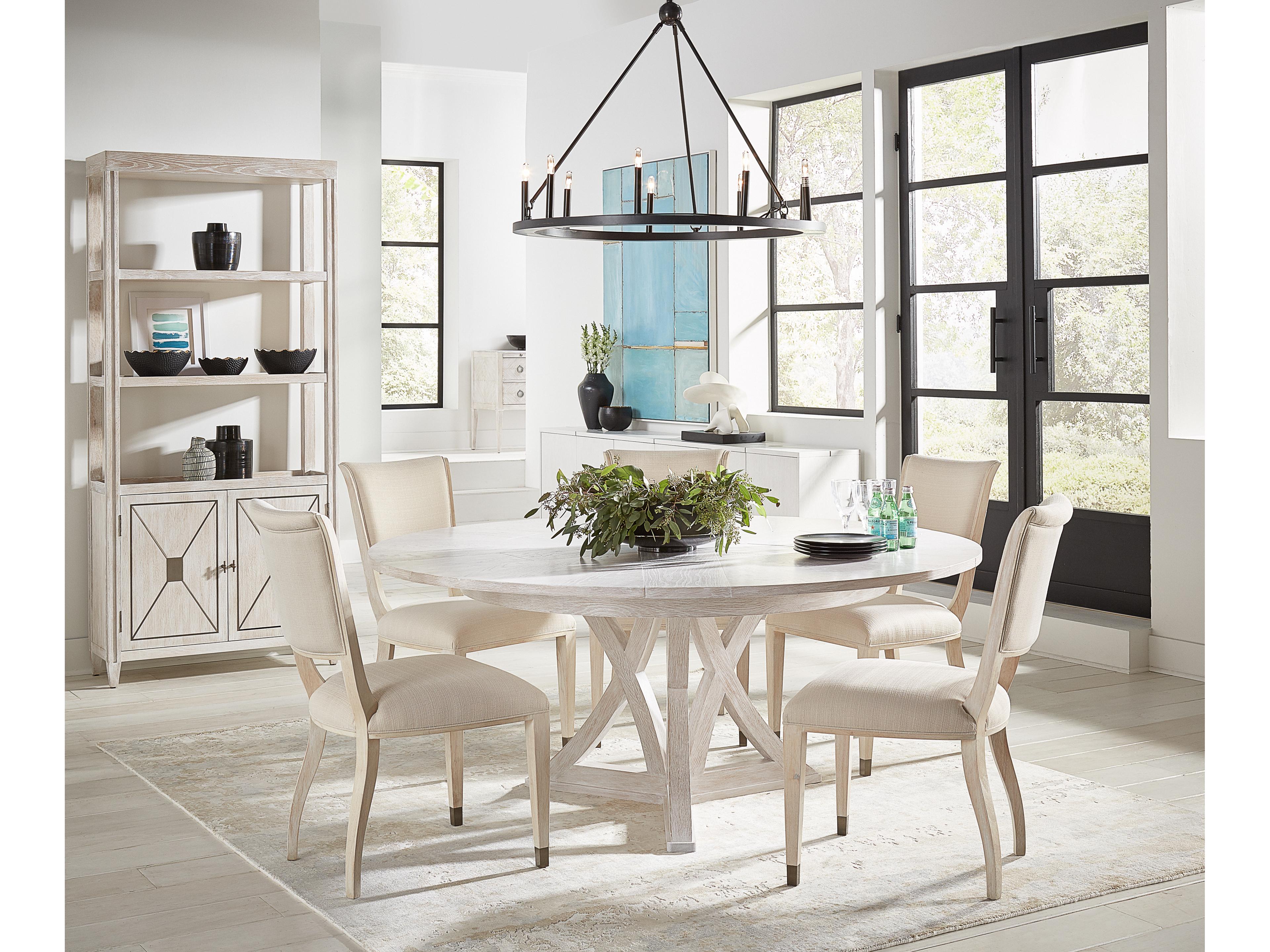 Casual Oak Wood Dining Room Set