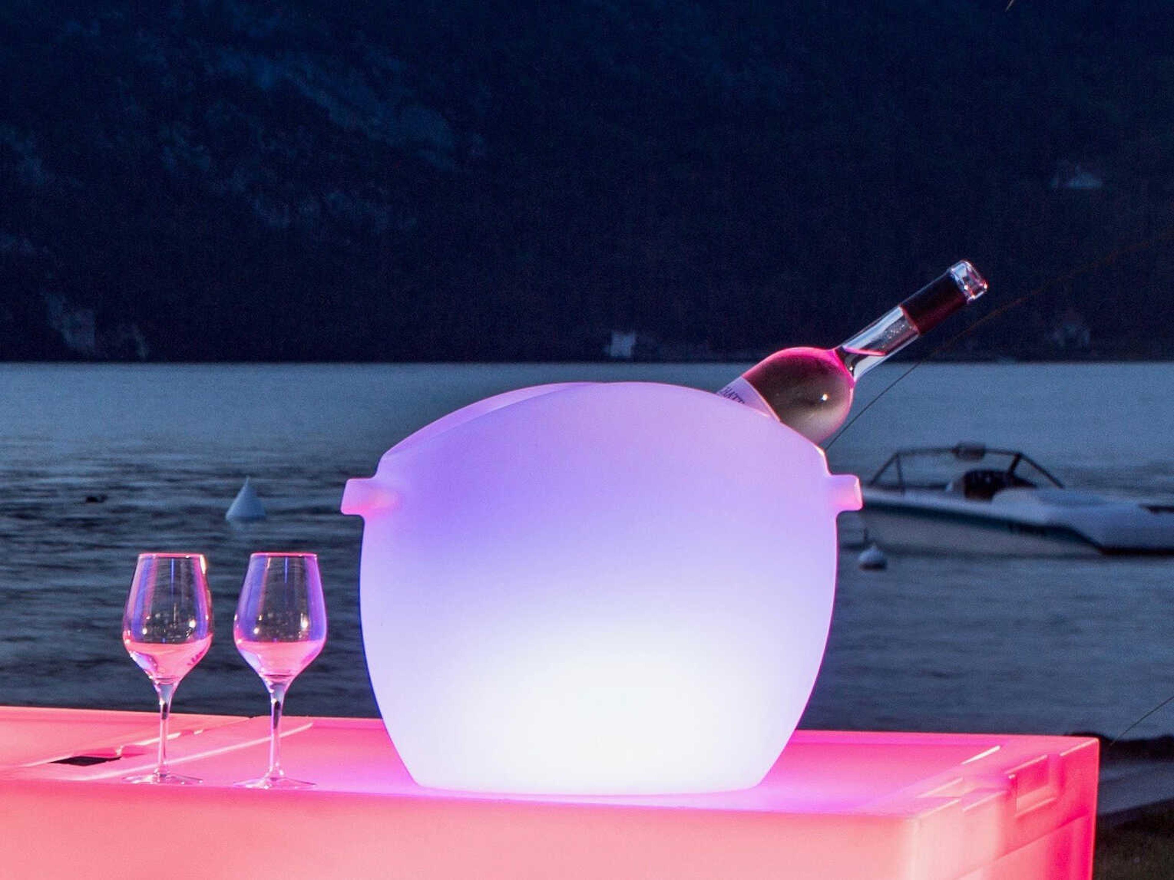 Original So Fresh Bluetooth Outdoor LED Light Champagne Cooler