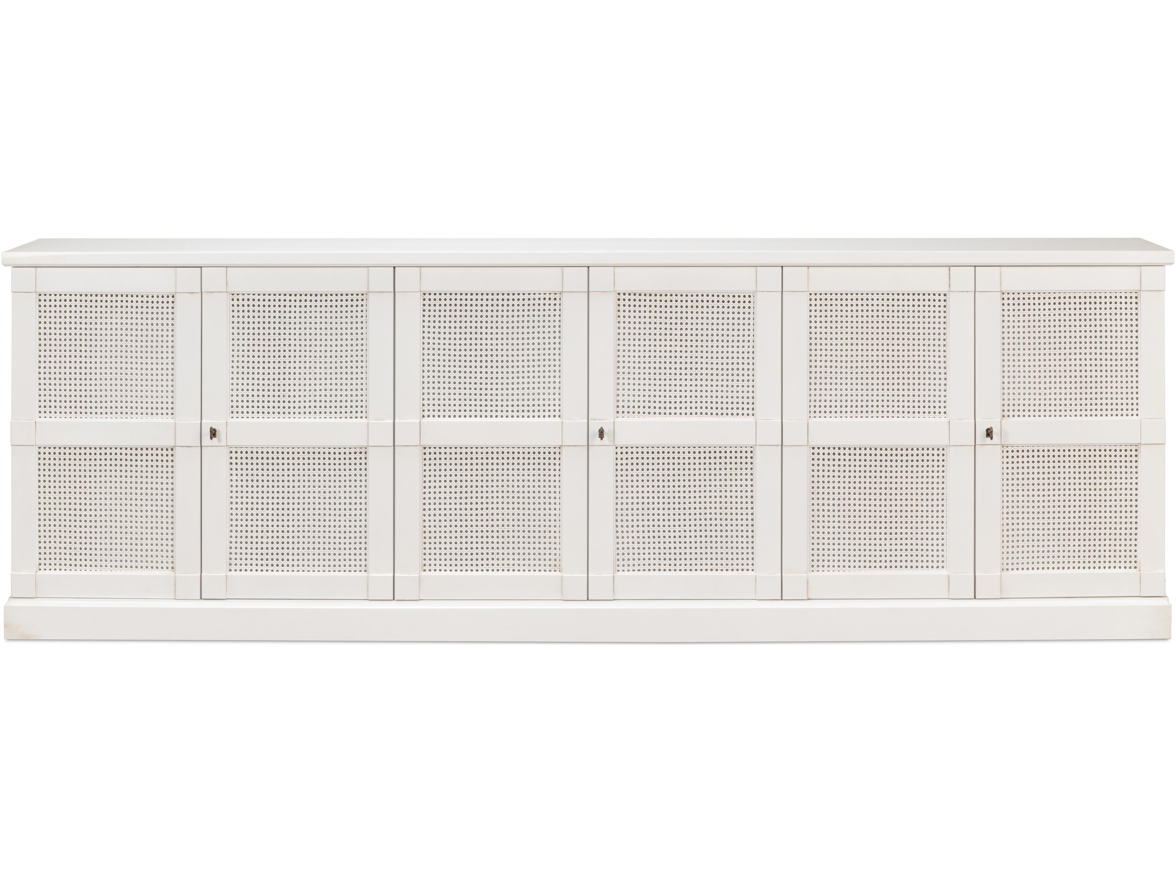 Sarreid Ltd Luciana 6 Cane Dr Buffet 112" Cortina White