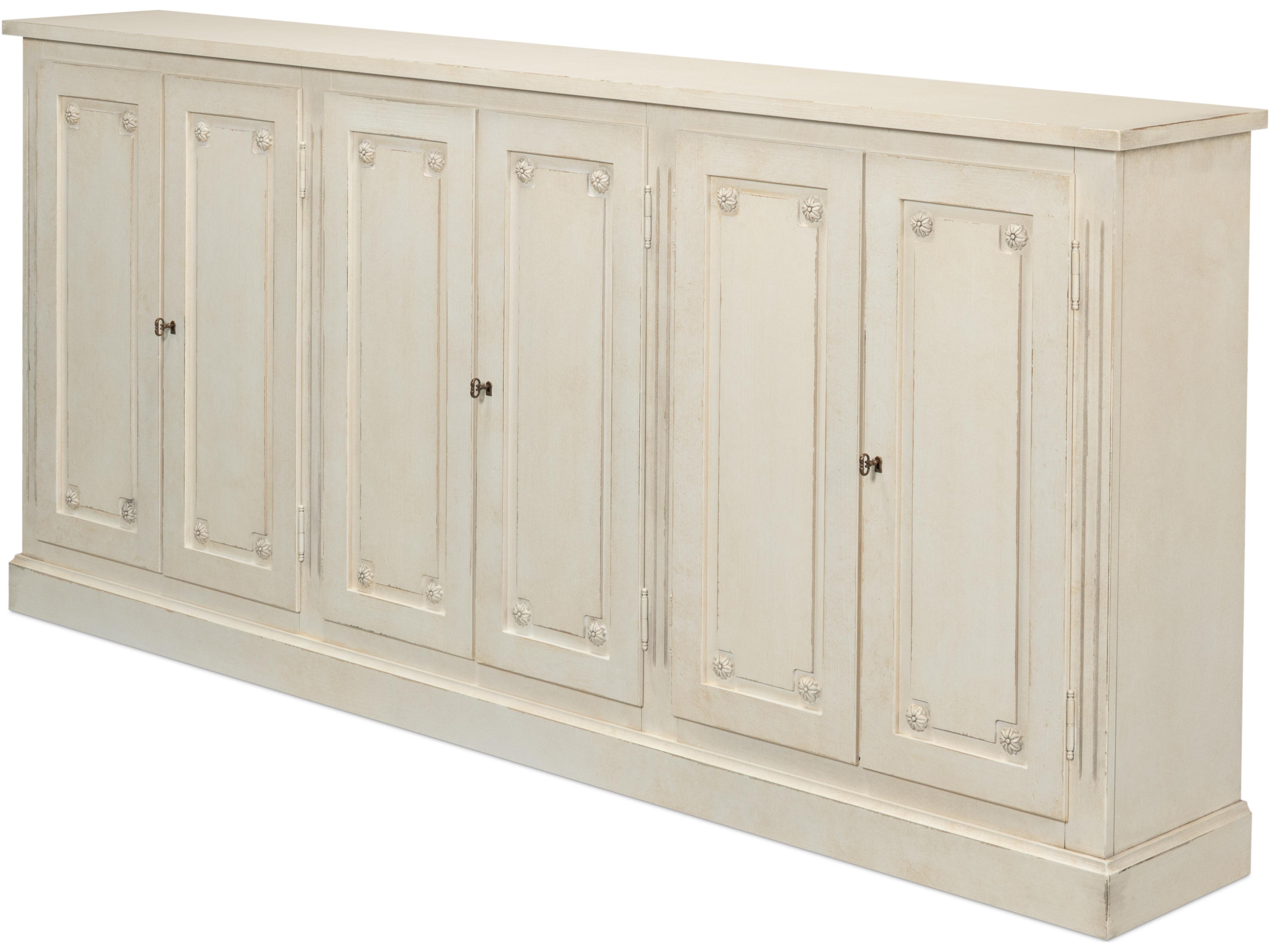 Sarreid Ltd Bellagio Sideboard 96" White White