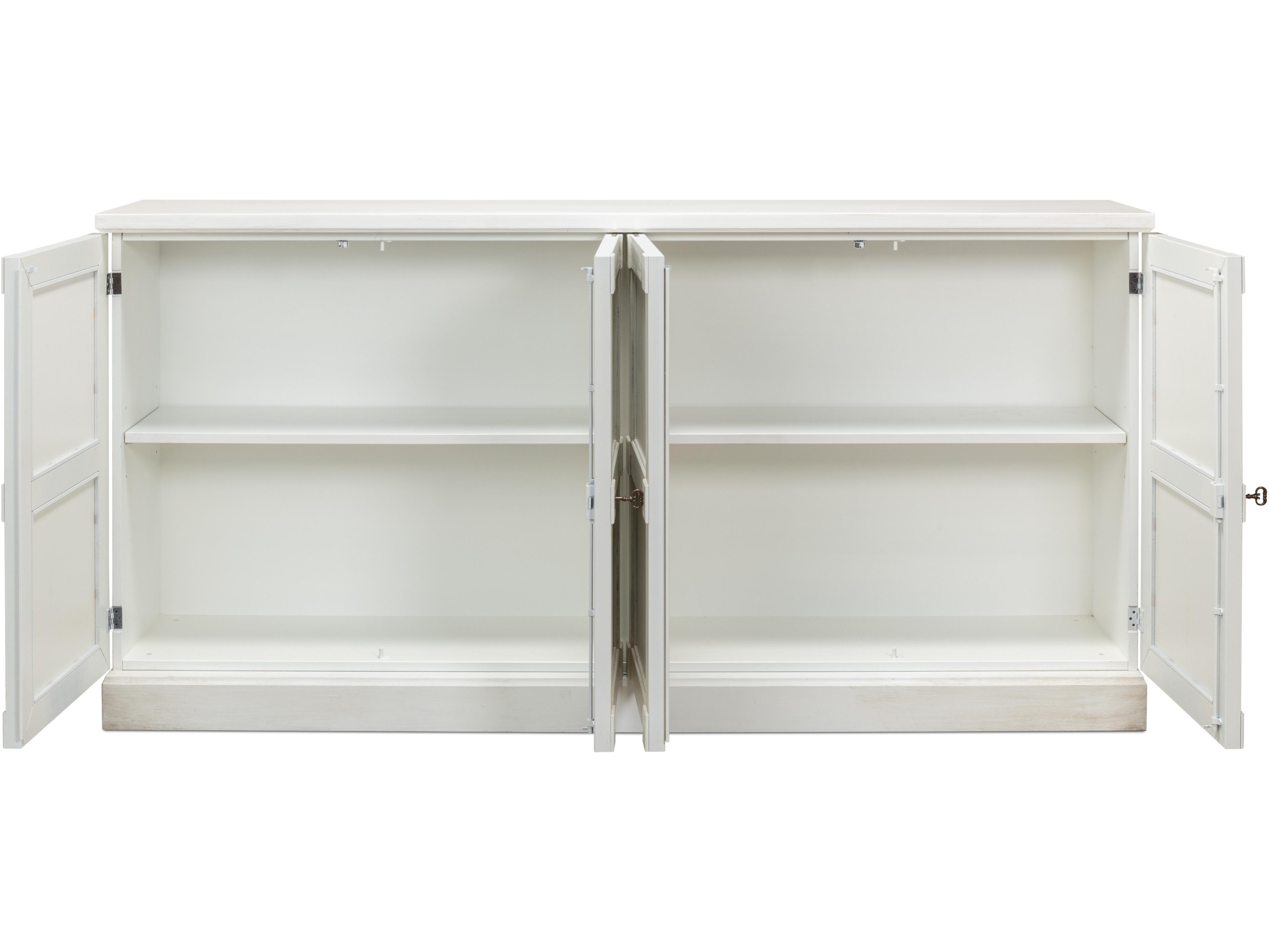 Sarreid Ltd Lionisio Buffet 75" Cortina White Wood Drs