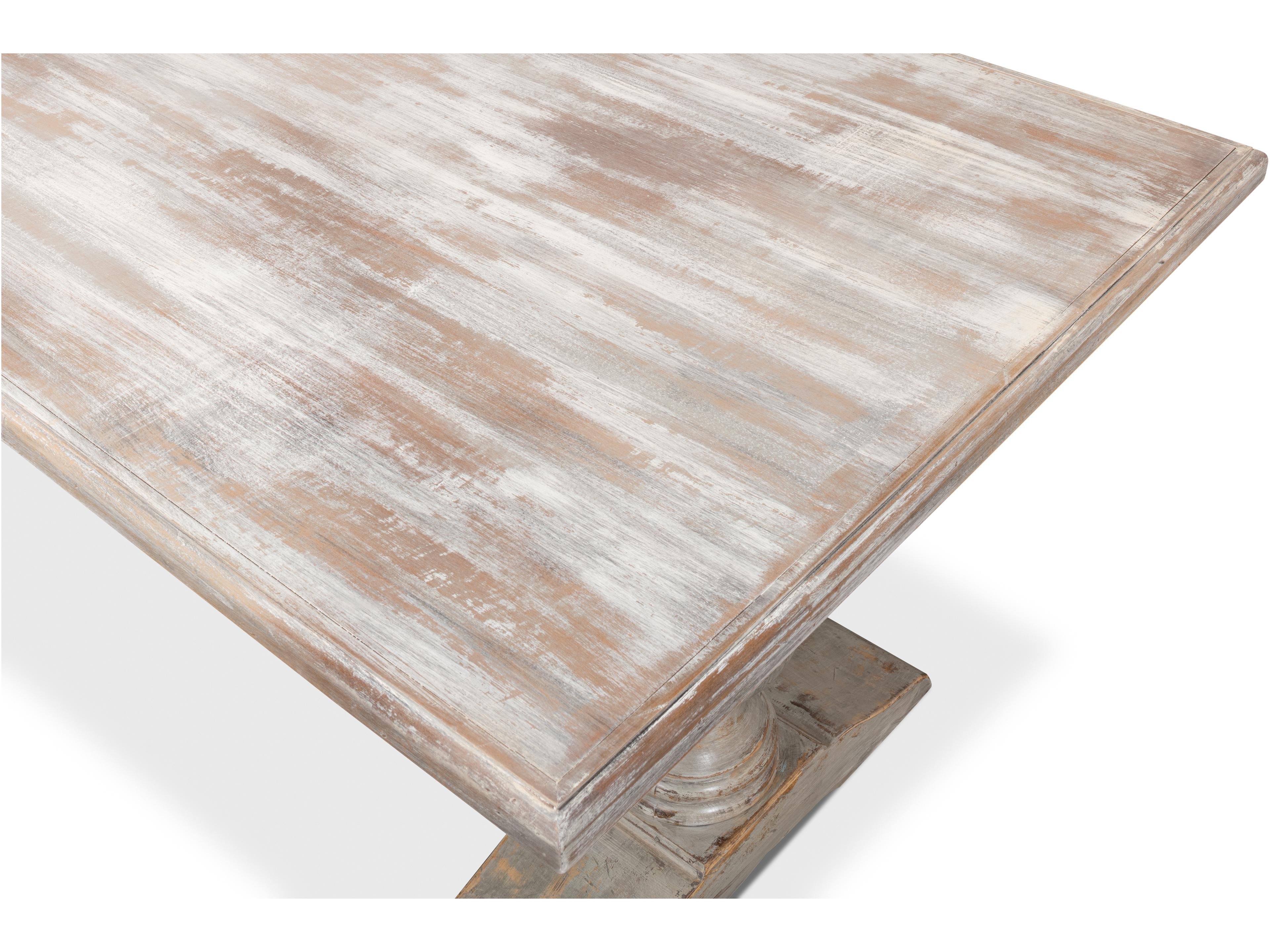 Sarreid Ltd Lionisio Trestle Table Grey Oak