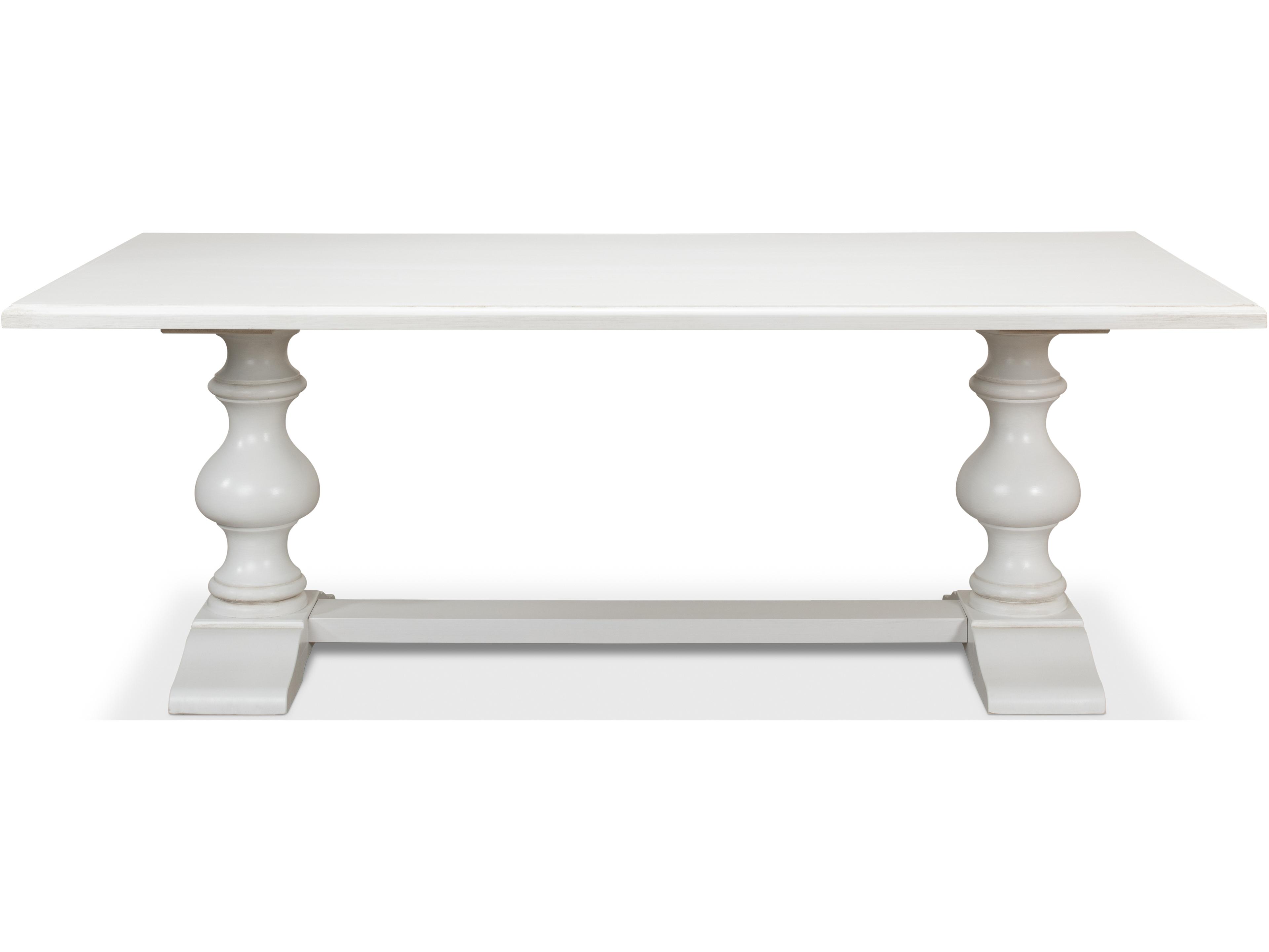 Sarreid Ltd Lionisio Trestle Table Cortina White