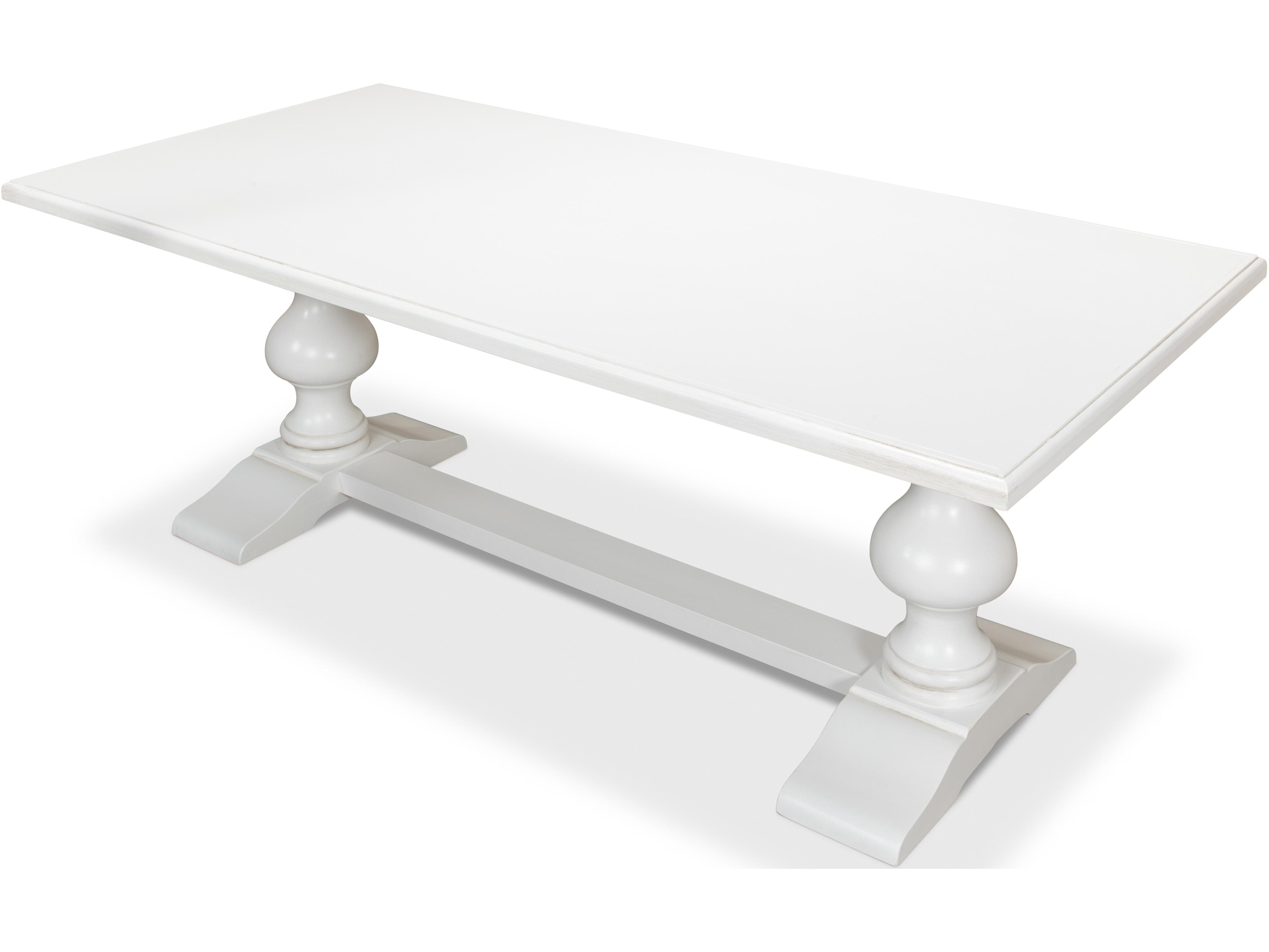 Sarreid Ltd Lionisio Trestle Table Cortina White
