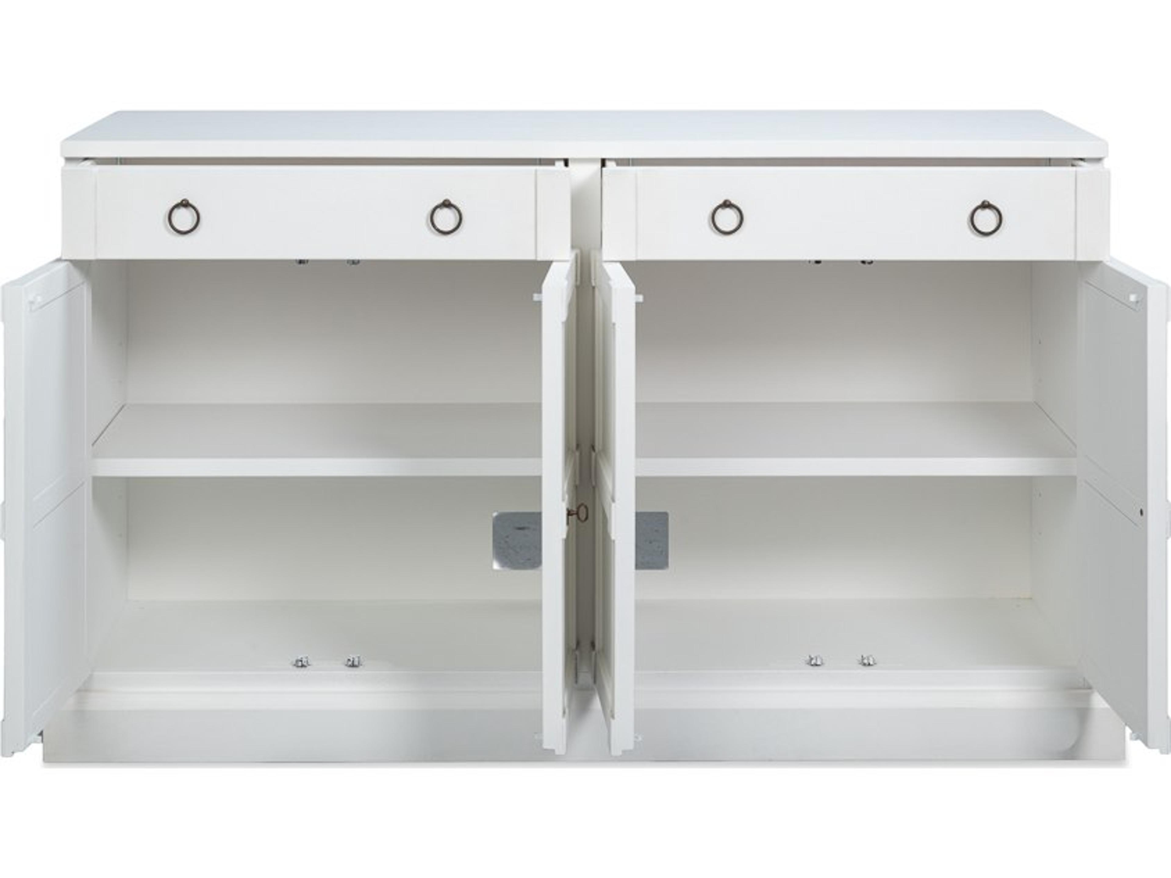 Sarreid Ltd 62" Pine Wood White Sideboard