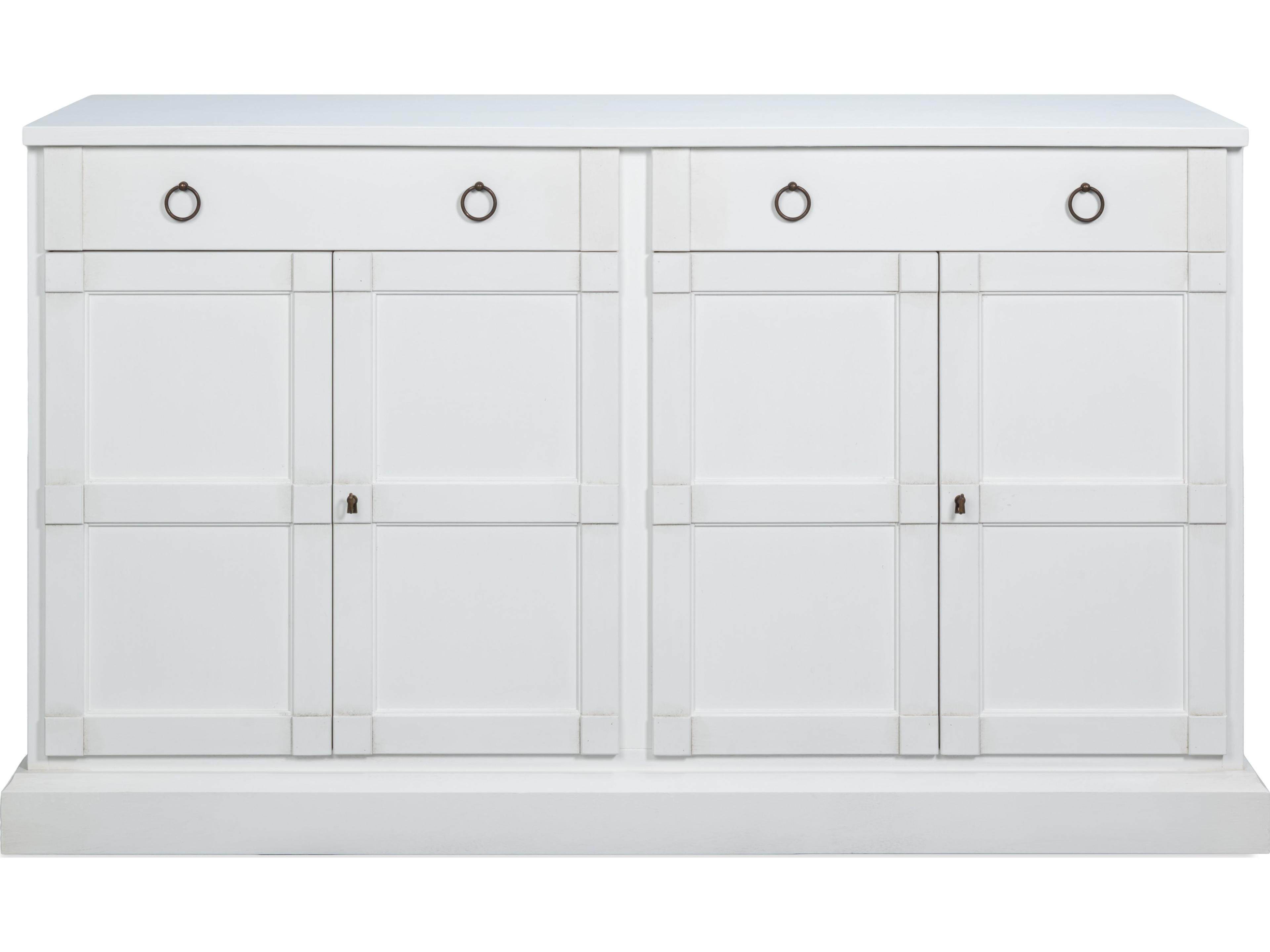 Sarreid Ltd 62" Pine Wood White Sideboard