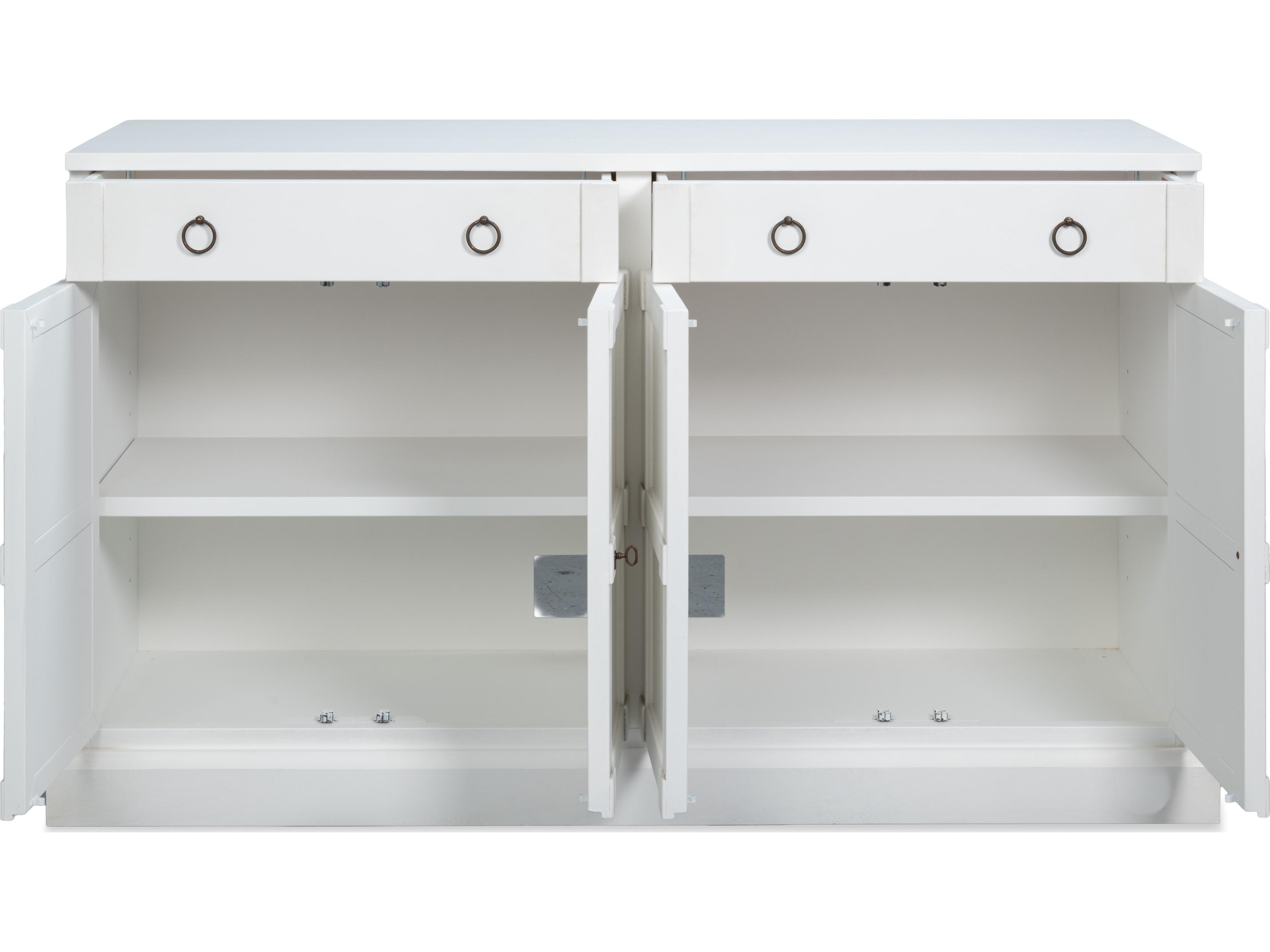 Sarreid Ltd 62" Pine Wood White Sideboard