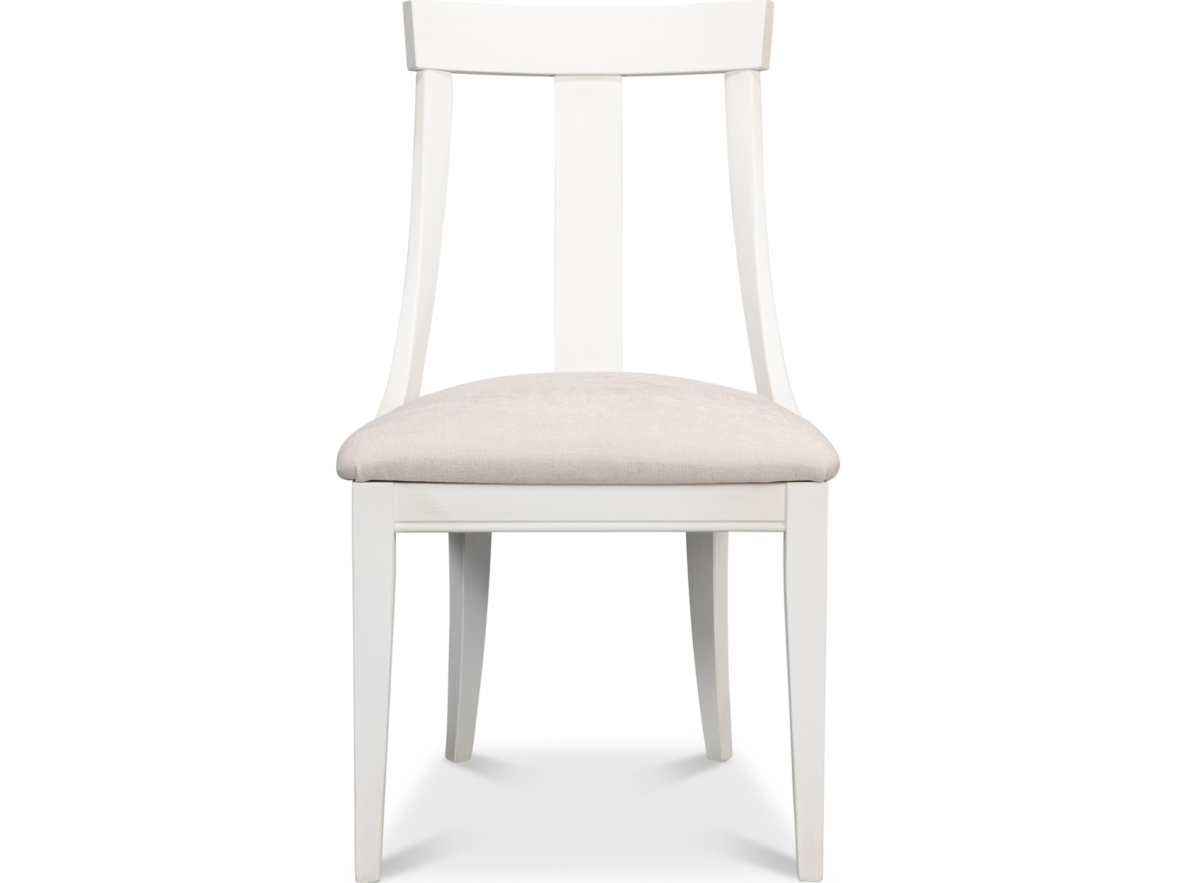 Sarreid Ltd Deco Side Chair Cortina White Taupe
