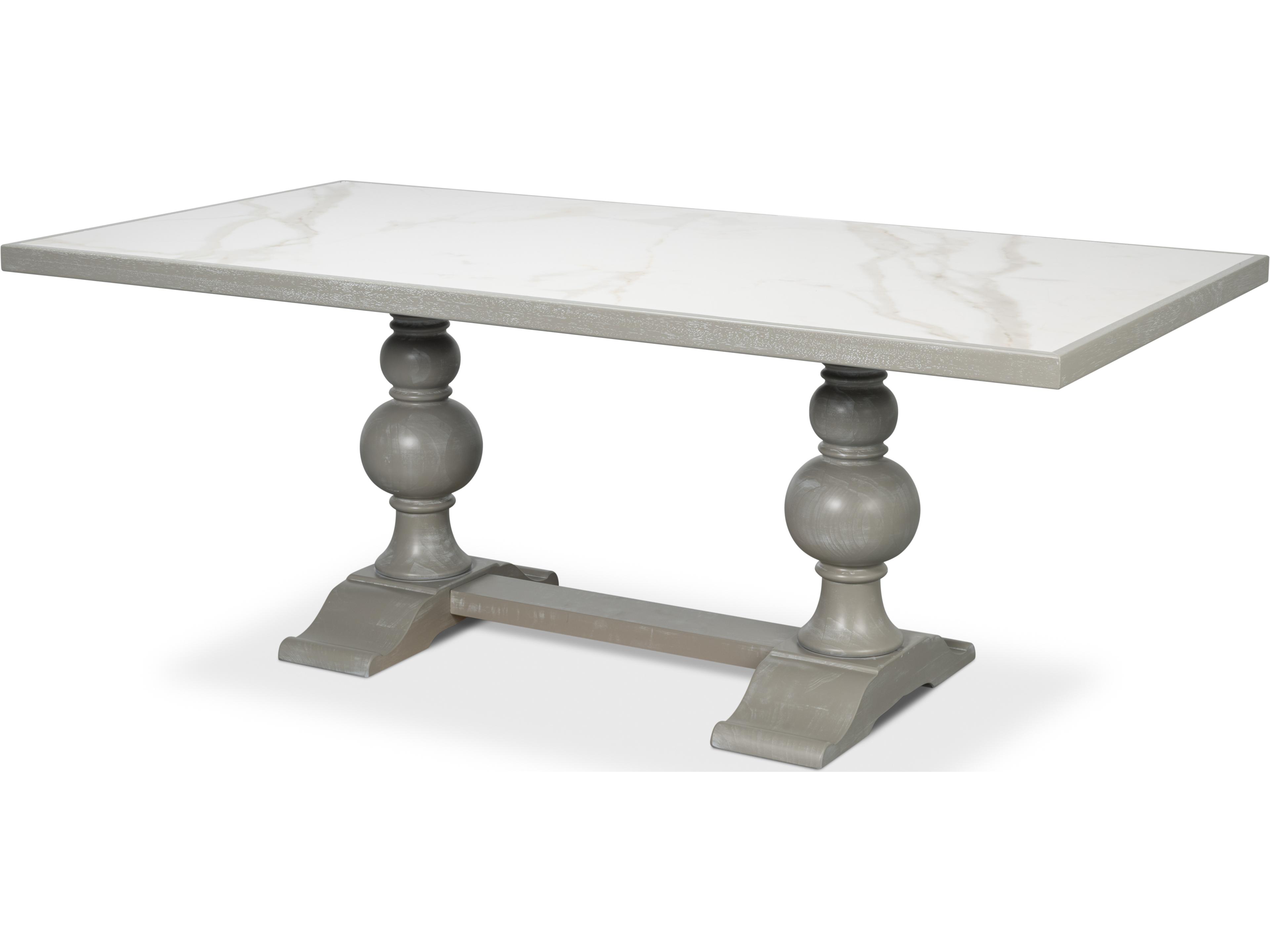 Small Rectangular Porcelain Dining Table