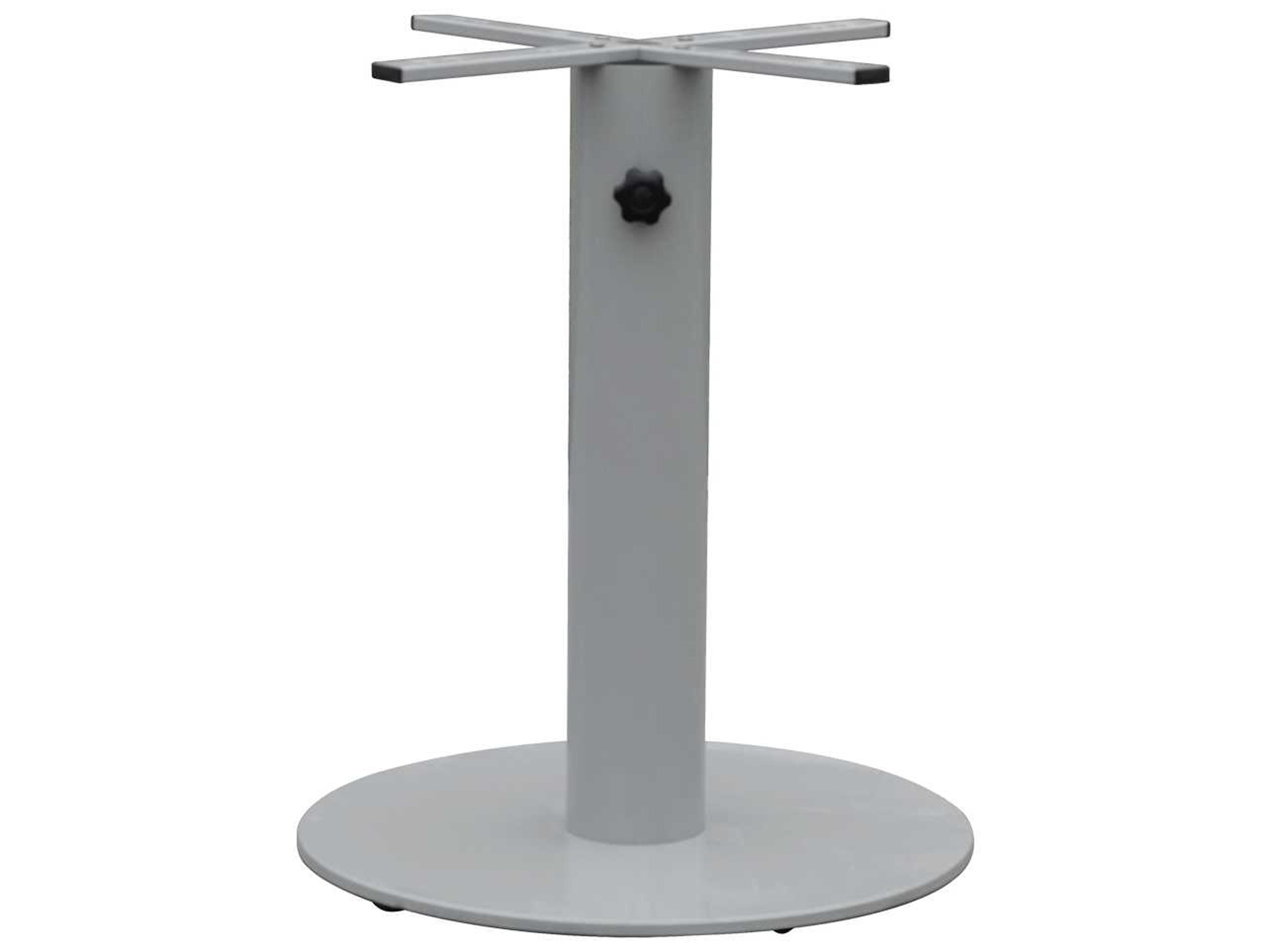 Decoscape Verona Aluminum Kessler Silver Large Round Dining Table Base