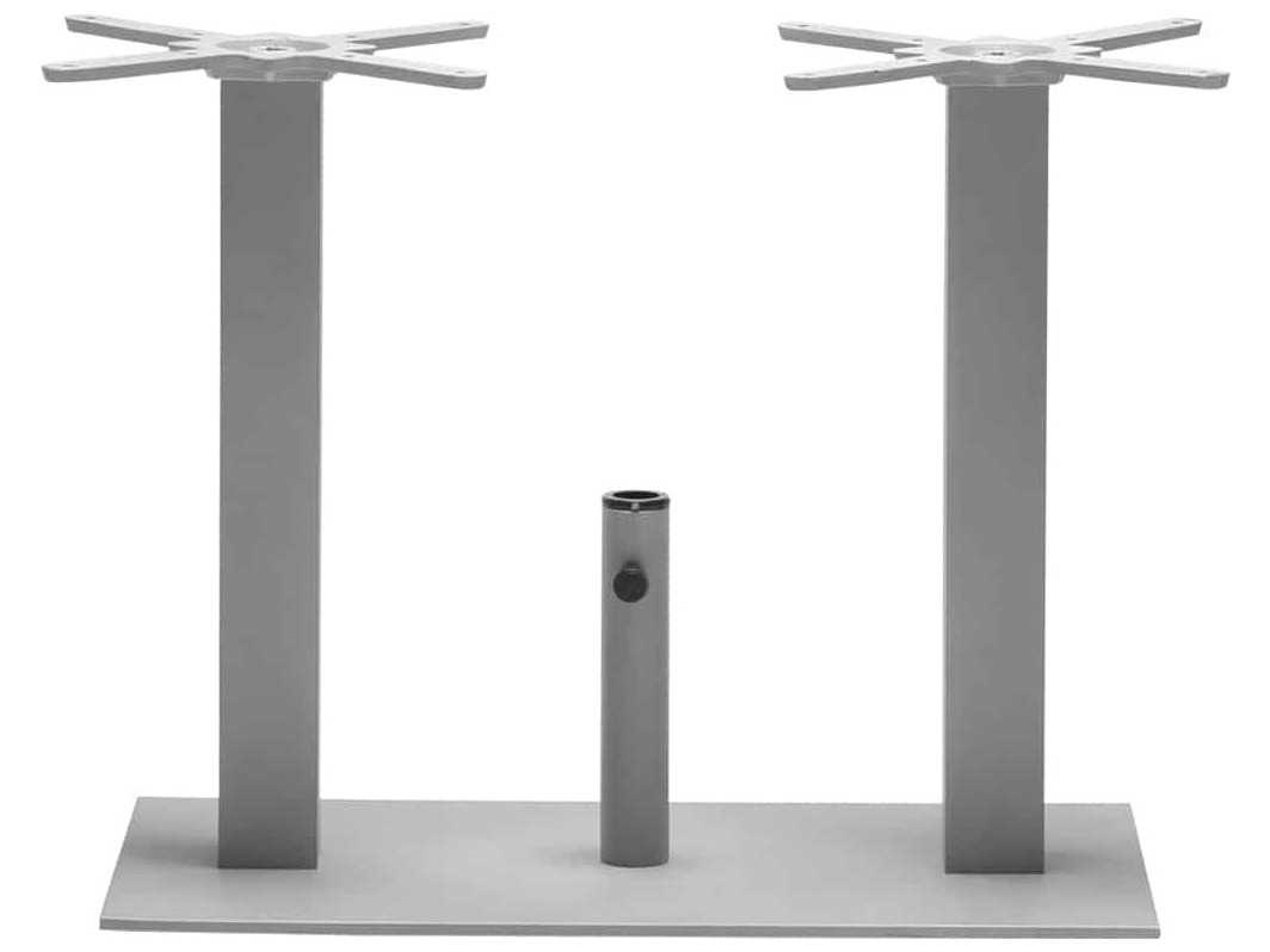 Decoscape Verona Quick Ship Aluminum Kessler Silver Double Post Umbrella Mount