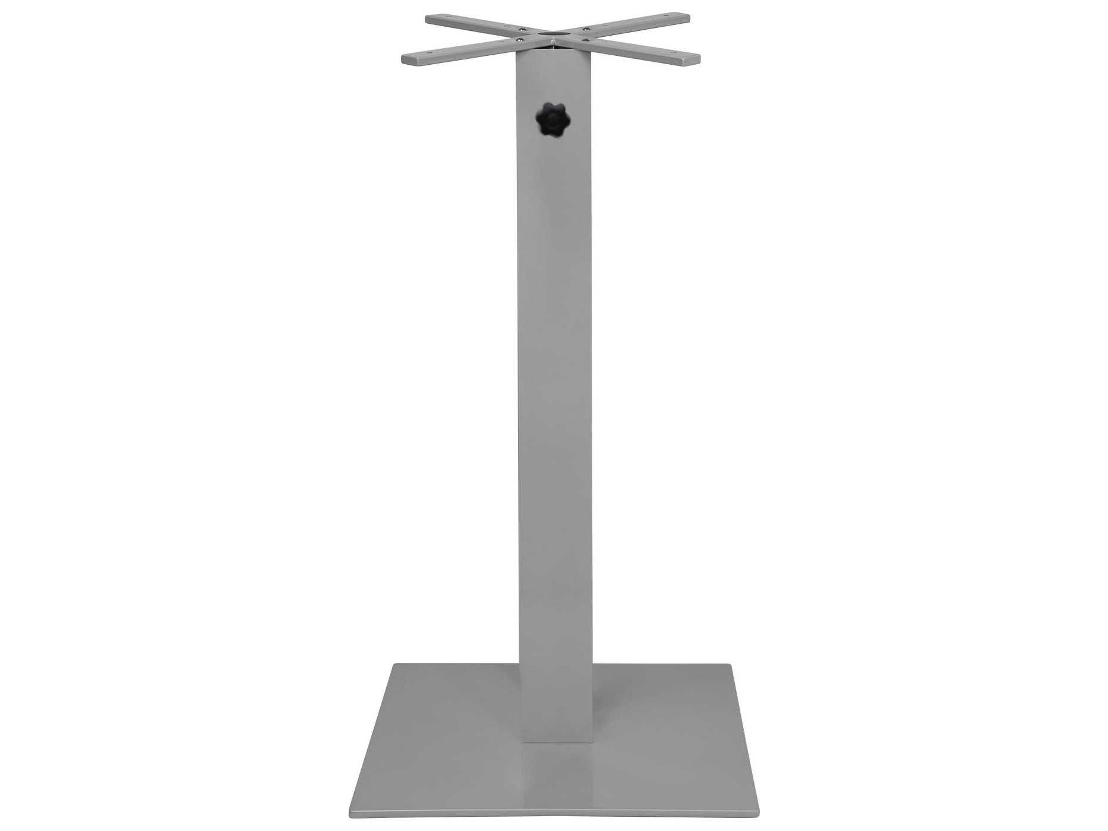 Decoscape Verona Aluminum Kessler Silver Large Square Bar Pole