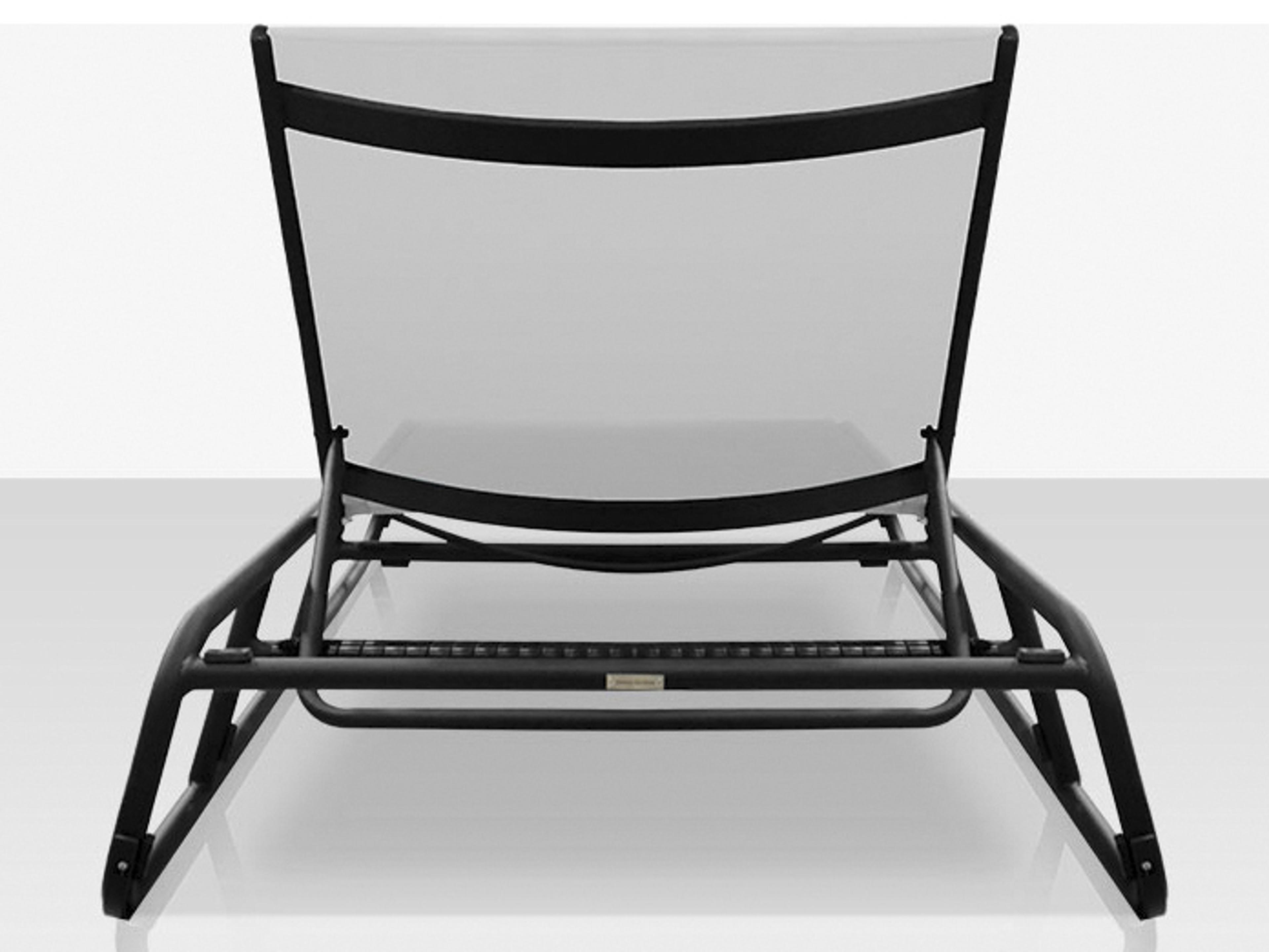 Decoscape Elephant Aluminum Sling Armless Stackable Chaise Lounge