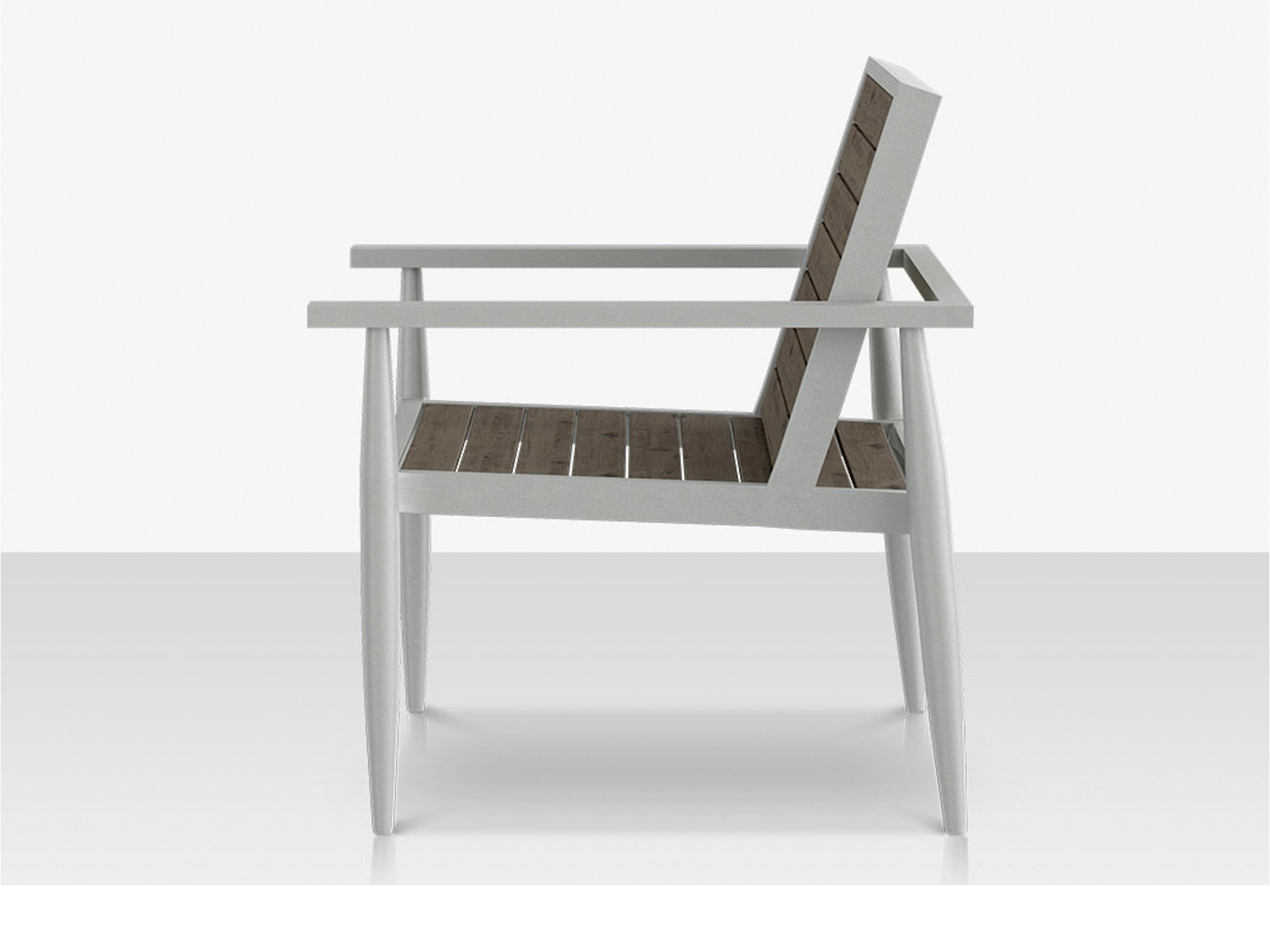 Decoscape Danish Aluminum Composite Slatted Lounge Chair