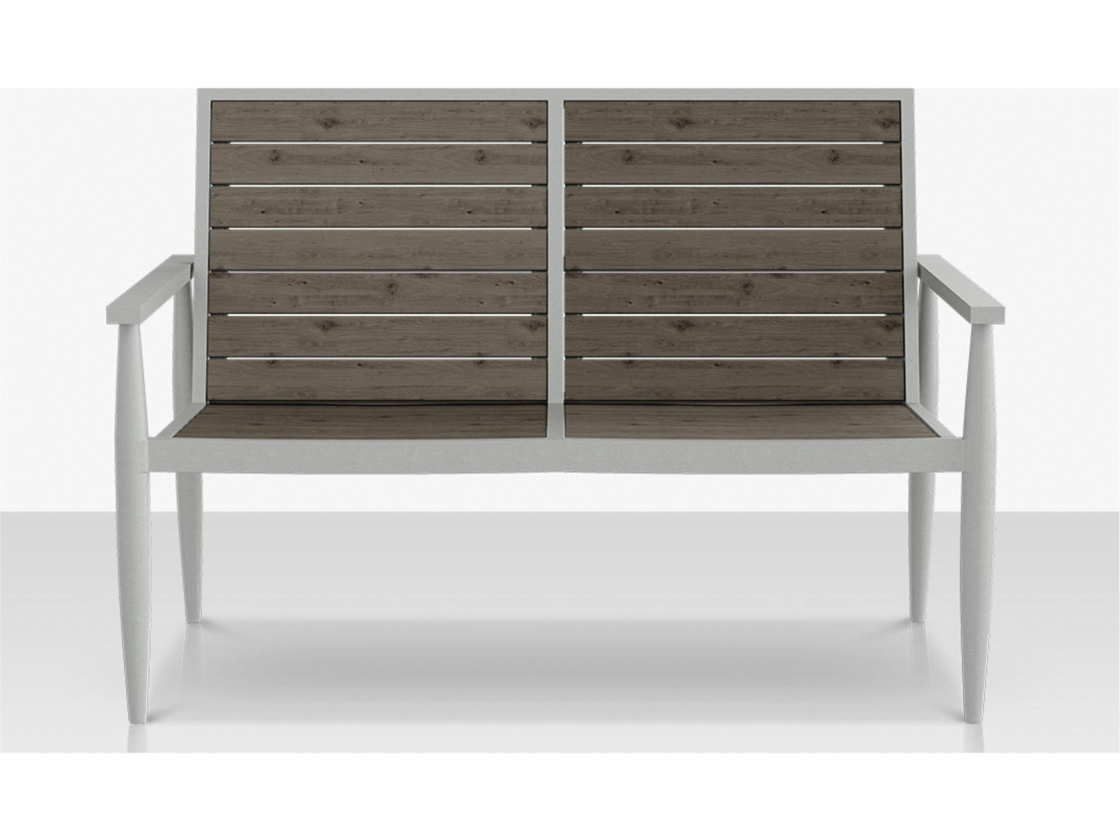 Decoscape Danish Aluminum Composite Slatted Loveseat