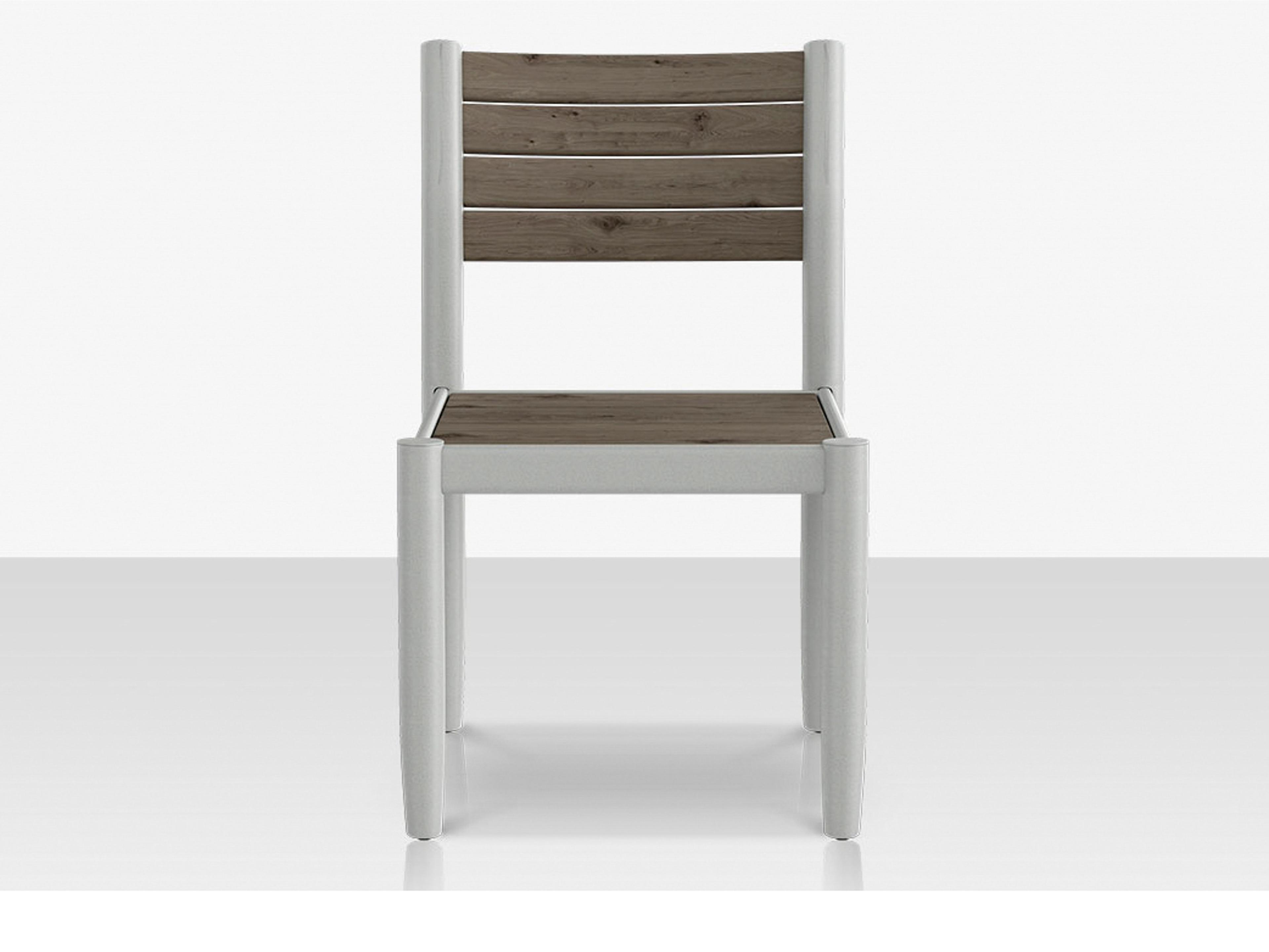 Decoscape Danish Aluminum Composite Slatted Dining Side Chair