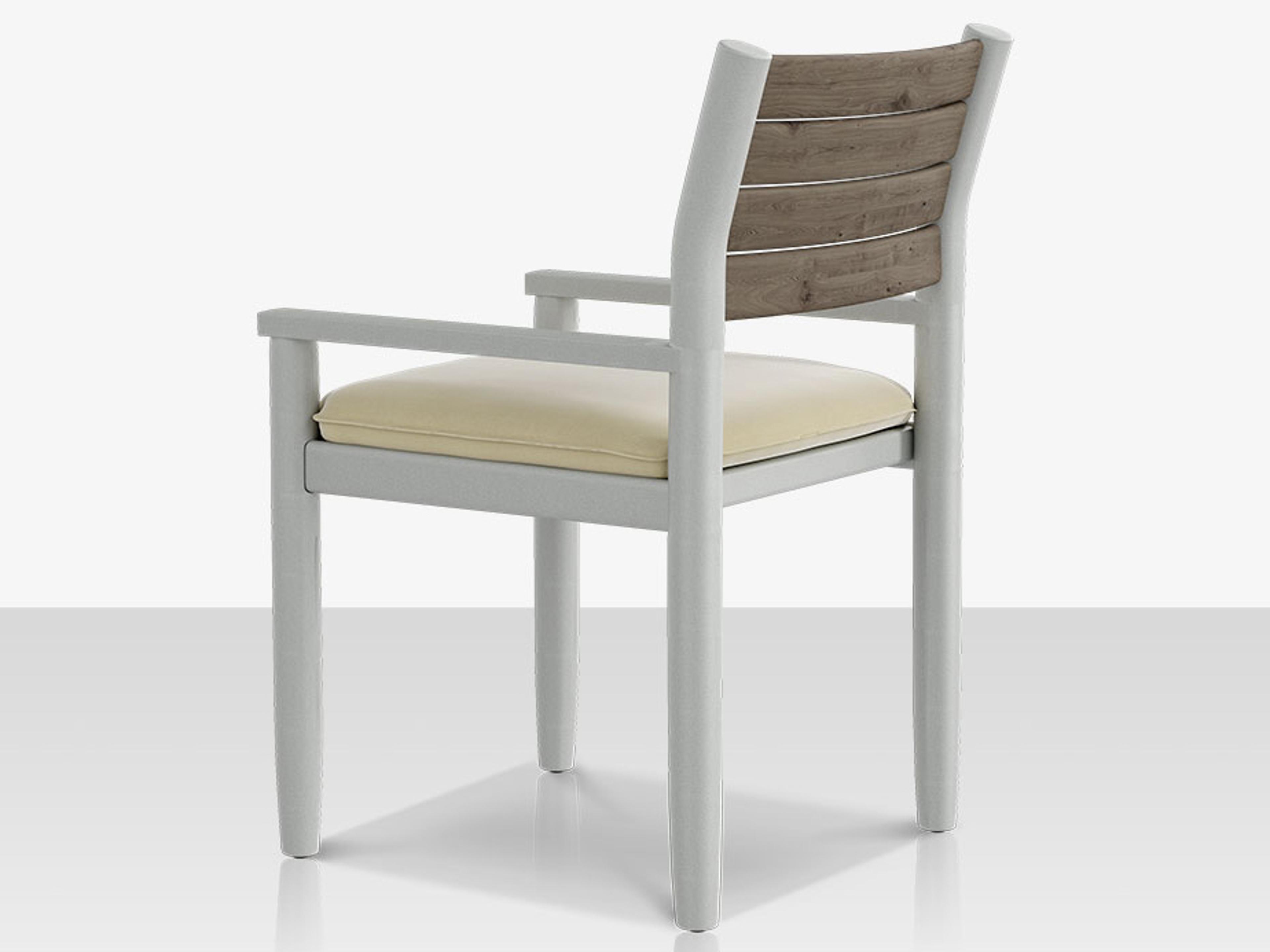 Decoscape Danish Aluminum Sling Strap Dining Arm Chair