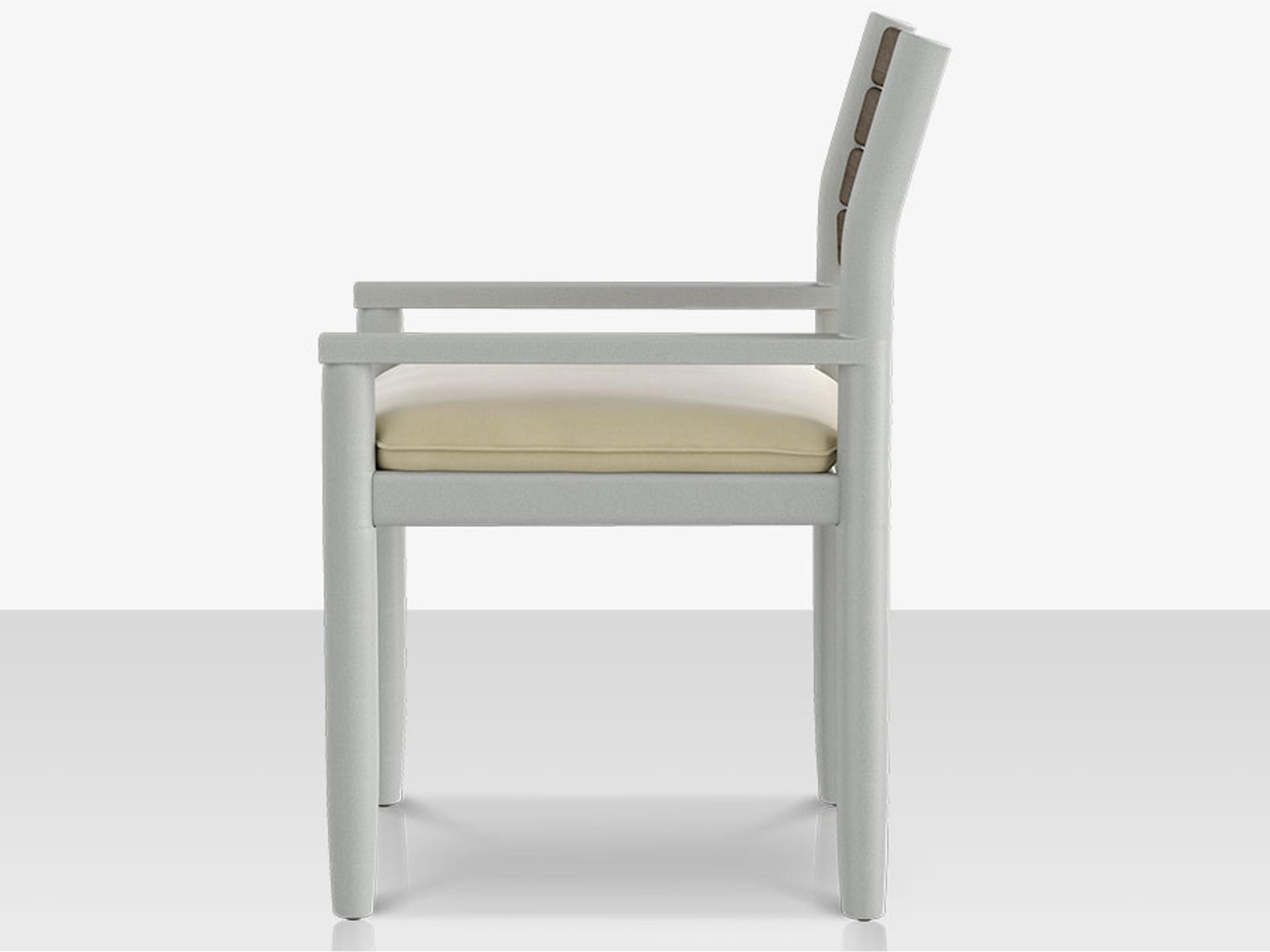 Decoscape Danish Aluminum Sling Strap Dining Arm Chair