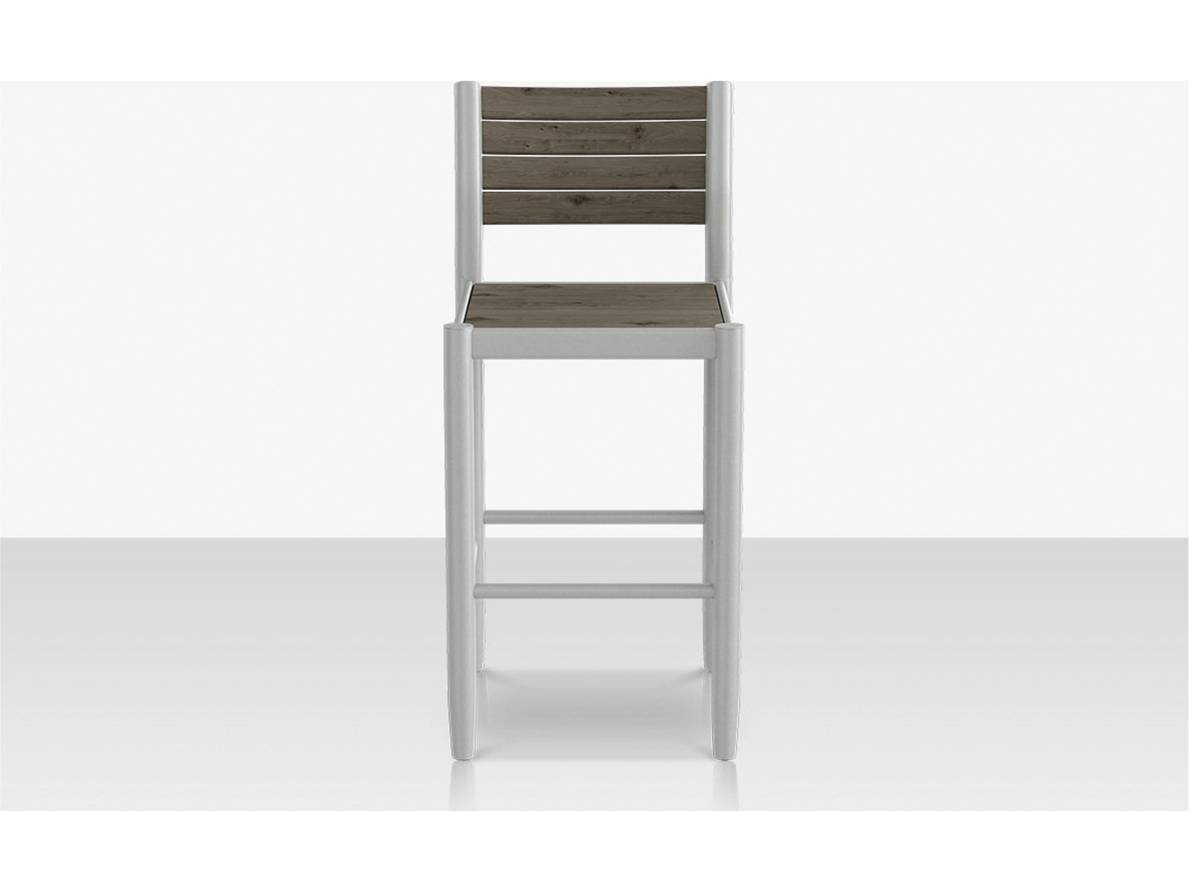 Decoscape Danish Aluminum Composite Slatted Bar Side Chair