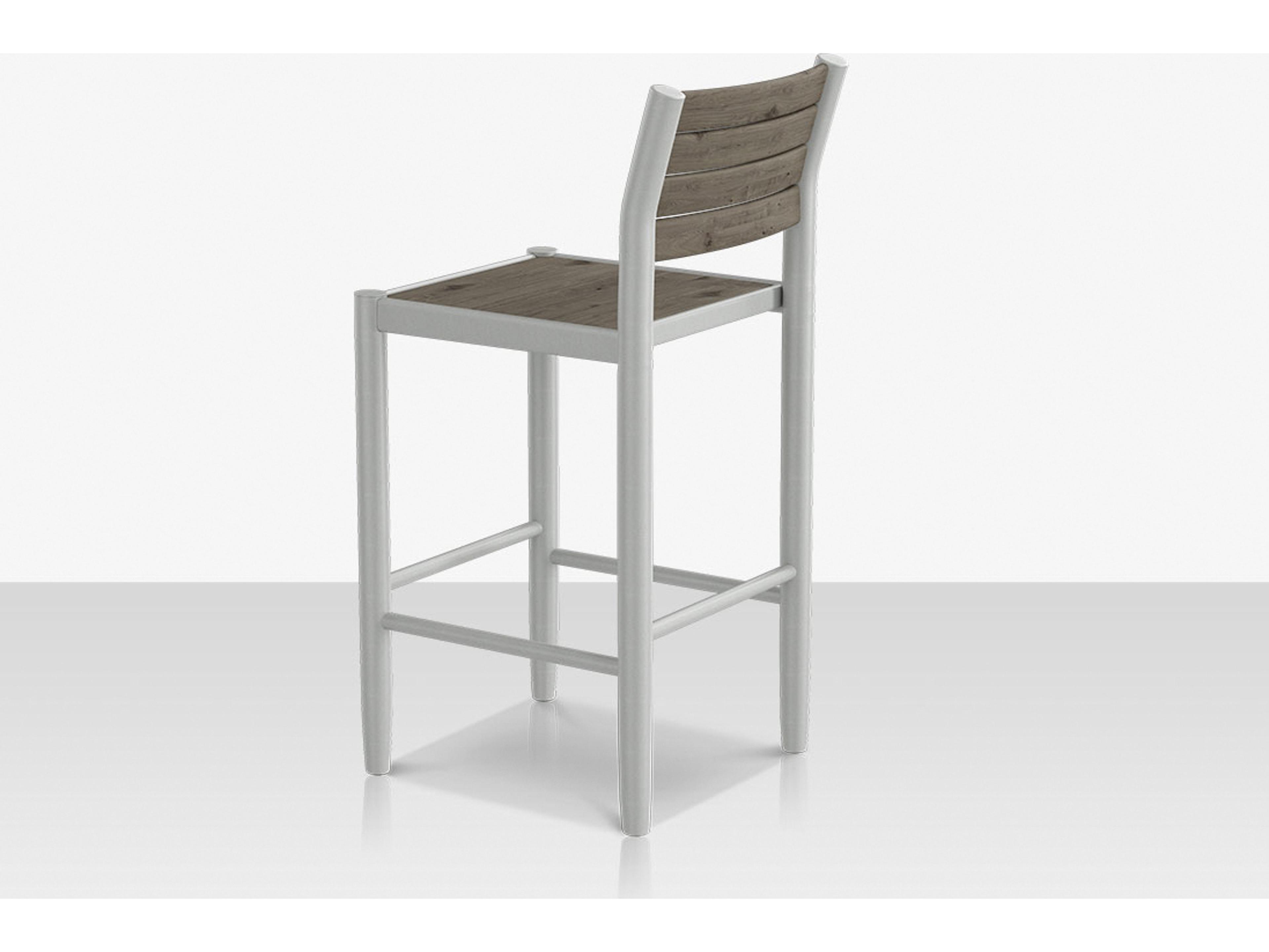 Decoscape Danish Aluminum Composite Slatted Bar Side Chair