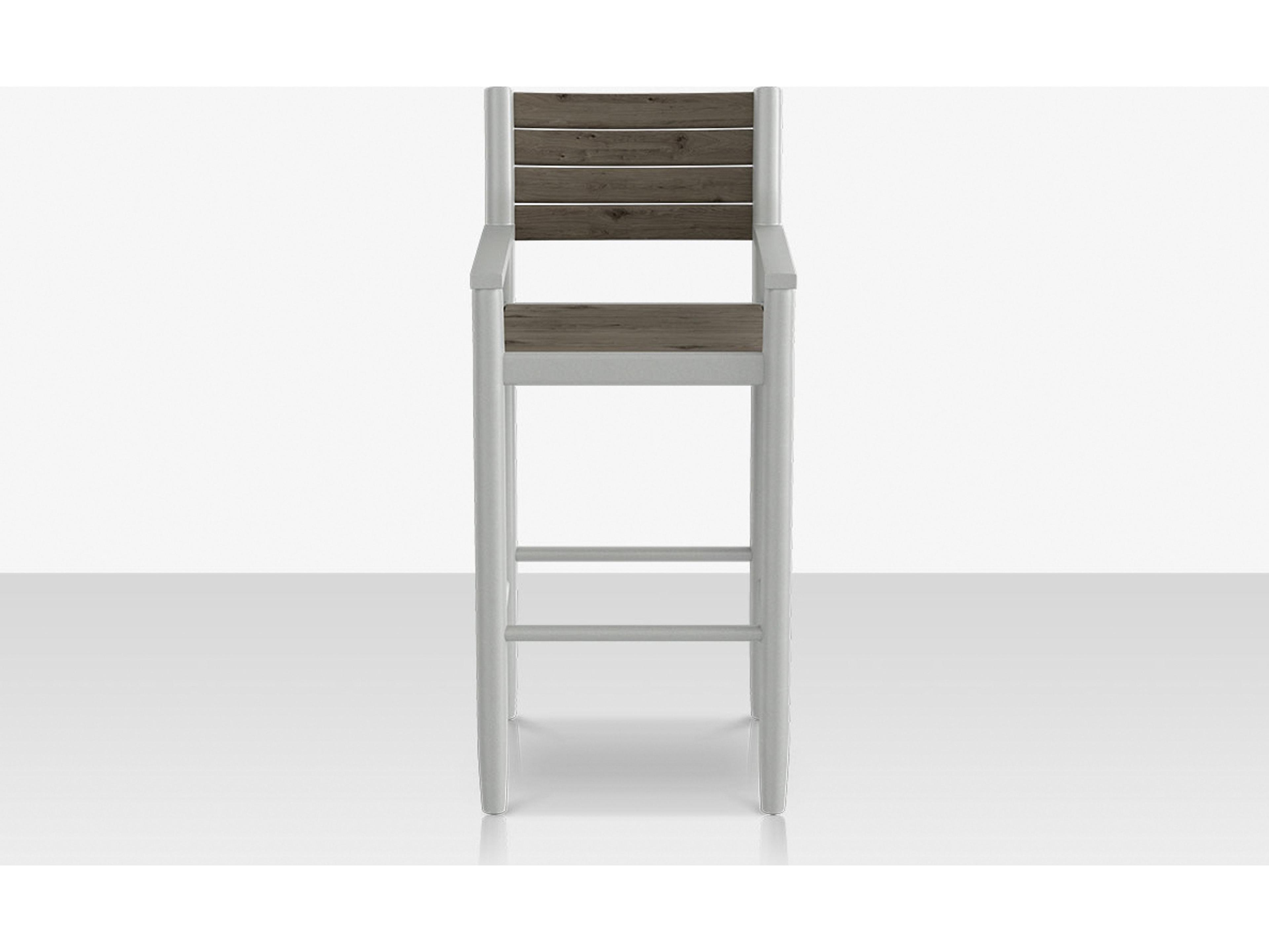 Decoscape Danish Aluminum Composite Slatted Bar Arm Chair