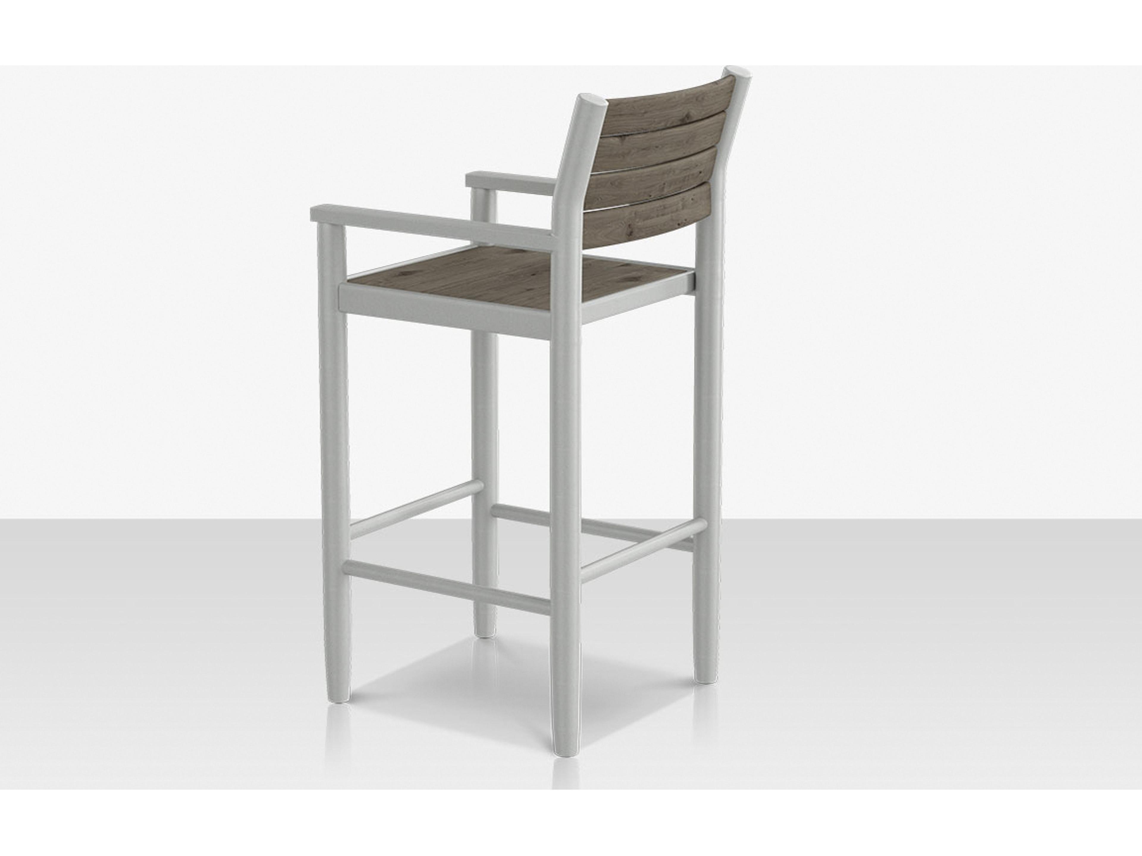 Decoscape Danish Aluminum Composite Slatted Bar Arm Chair