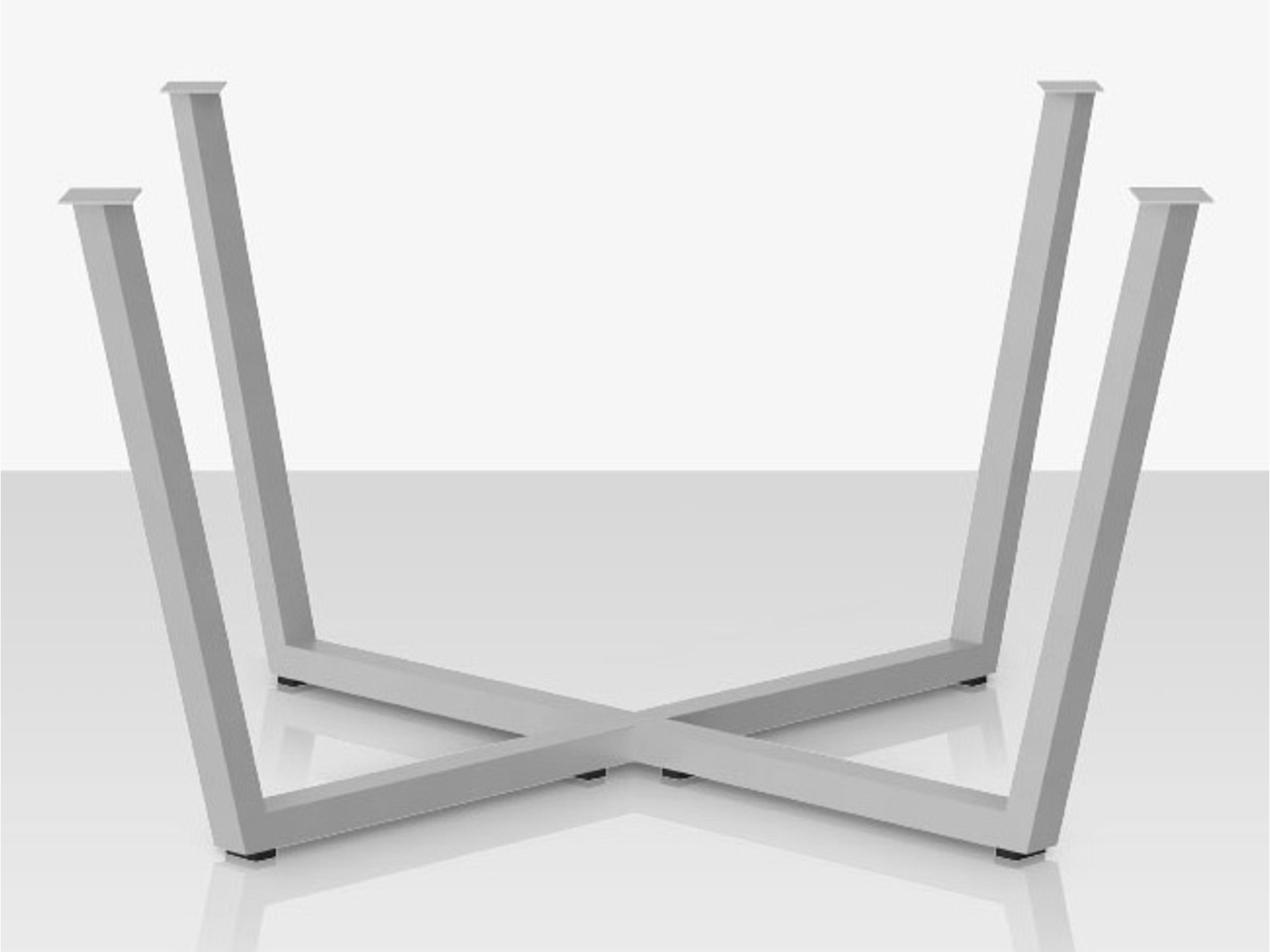 Contemporary Aluminum Flat Style Dining Table Base