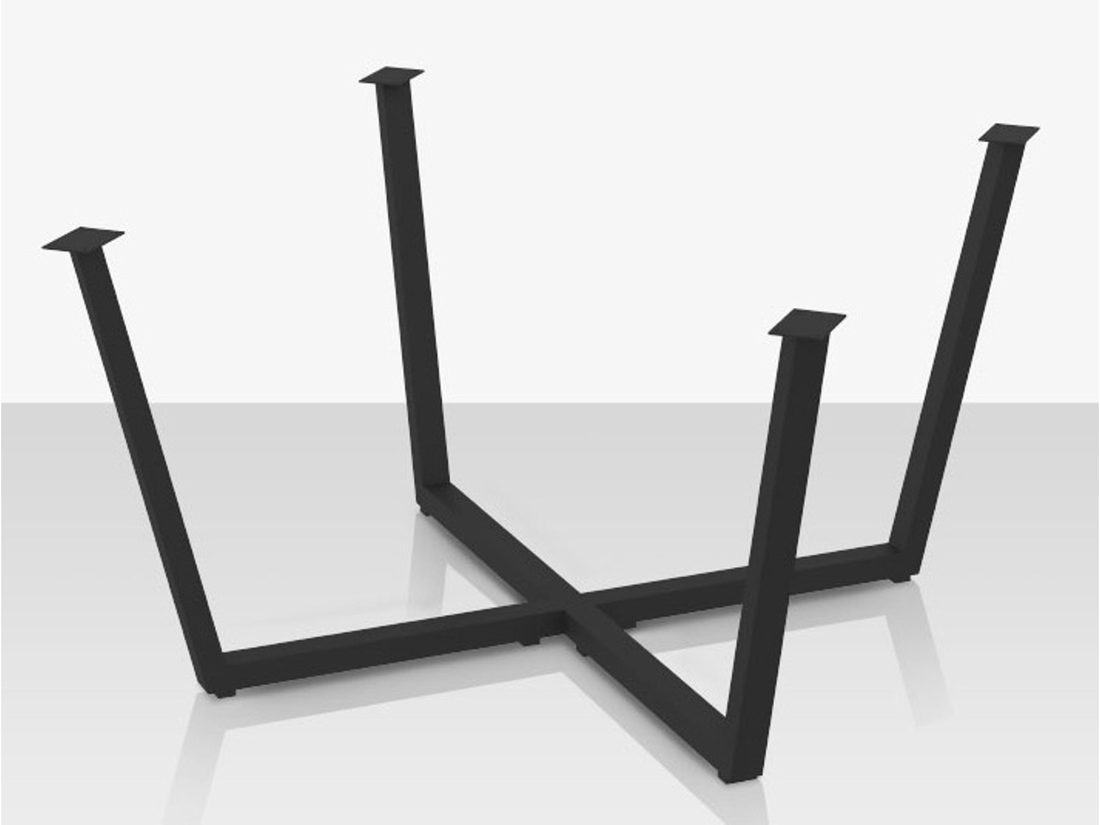 Decoscape Contemporary Aluminum Flat Style Dining Table Base