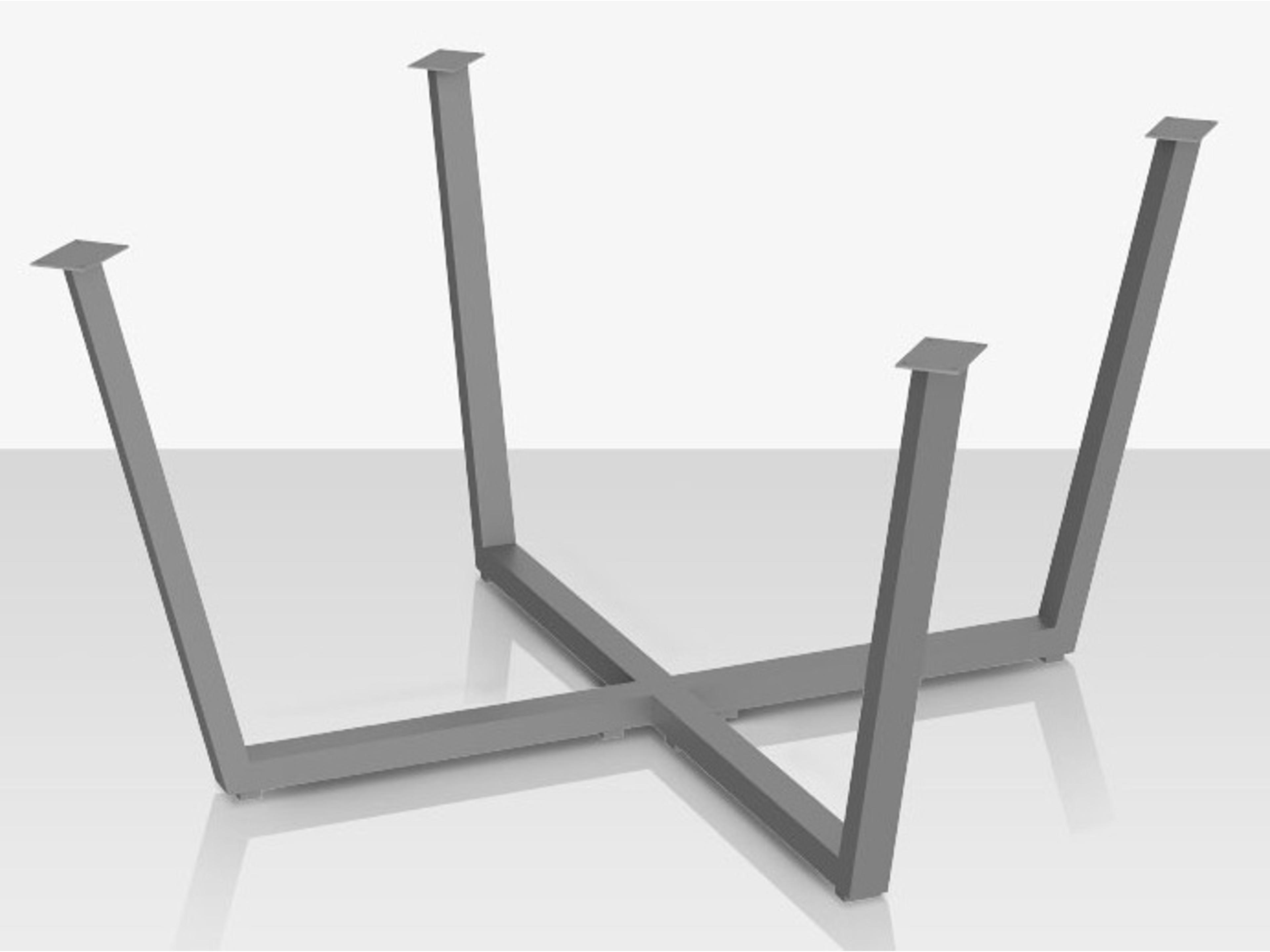 Decoscape Contemporary Aluminum Flat Style Dining Table Base