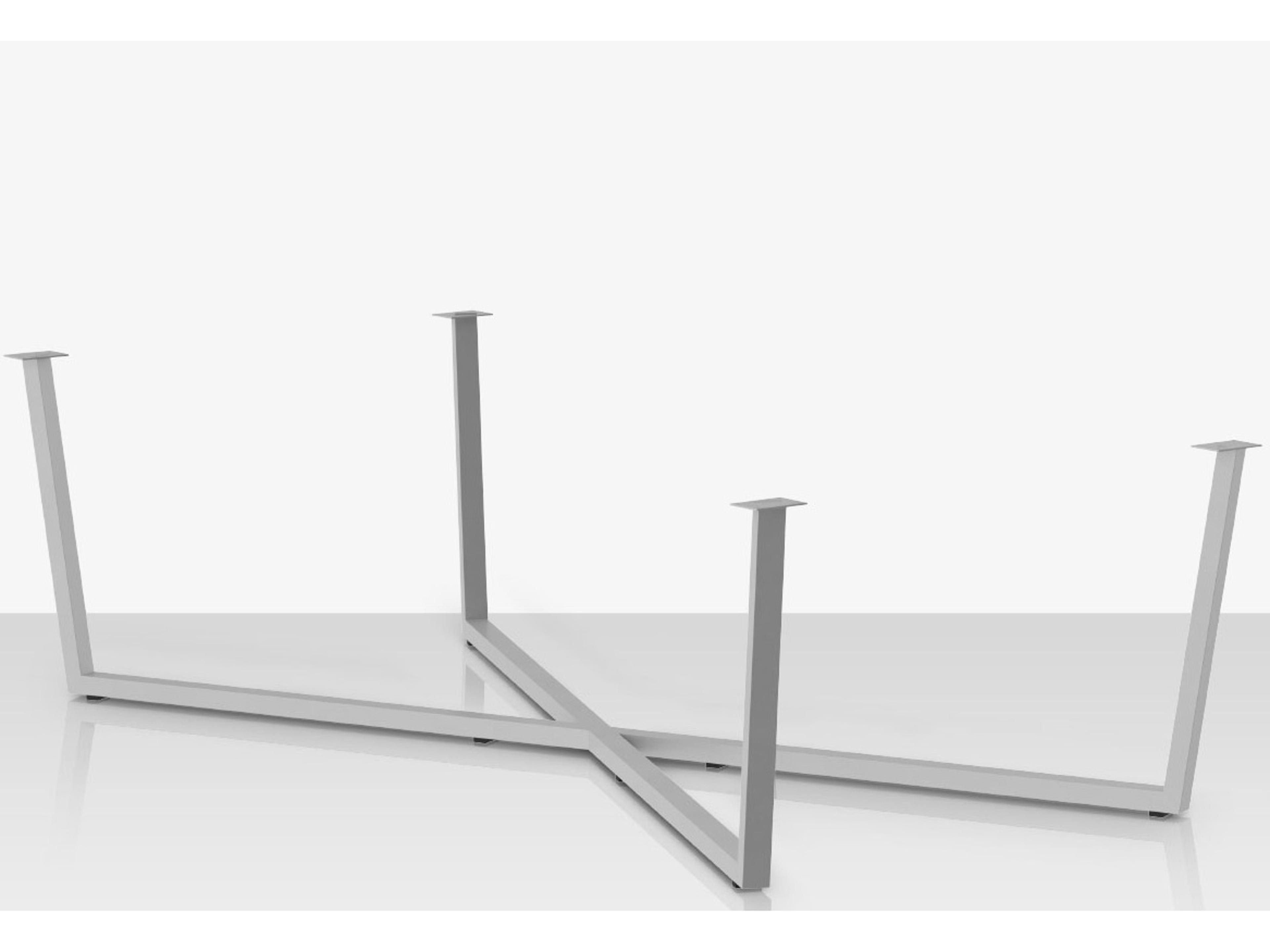 Decoscape Contemporary Aluminum Flat Style Dining Table Base