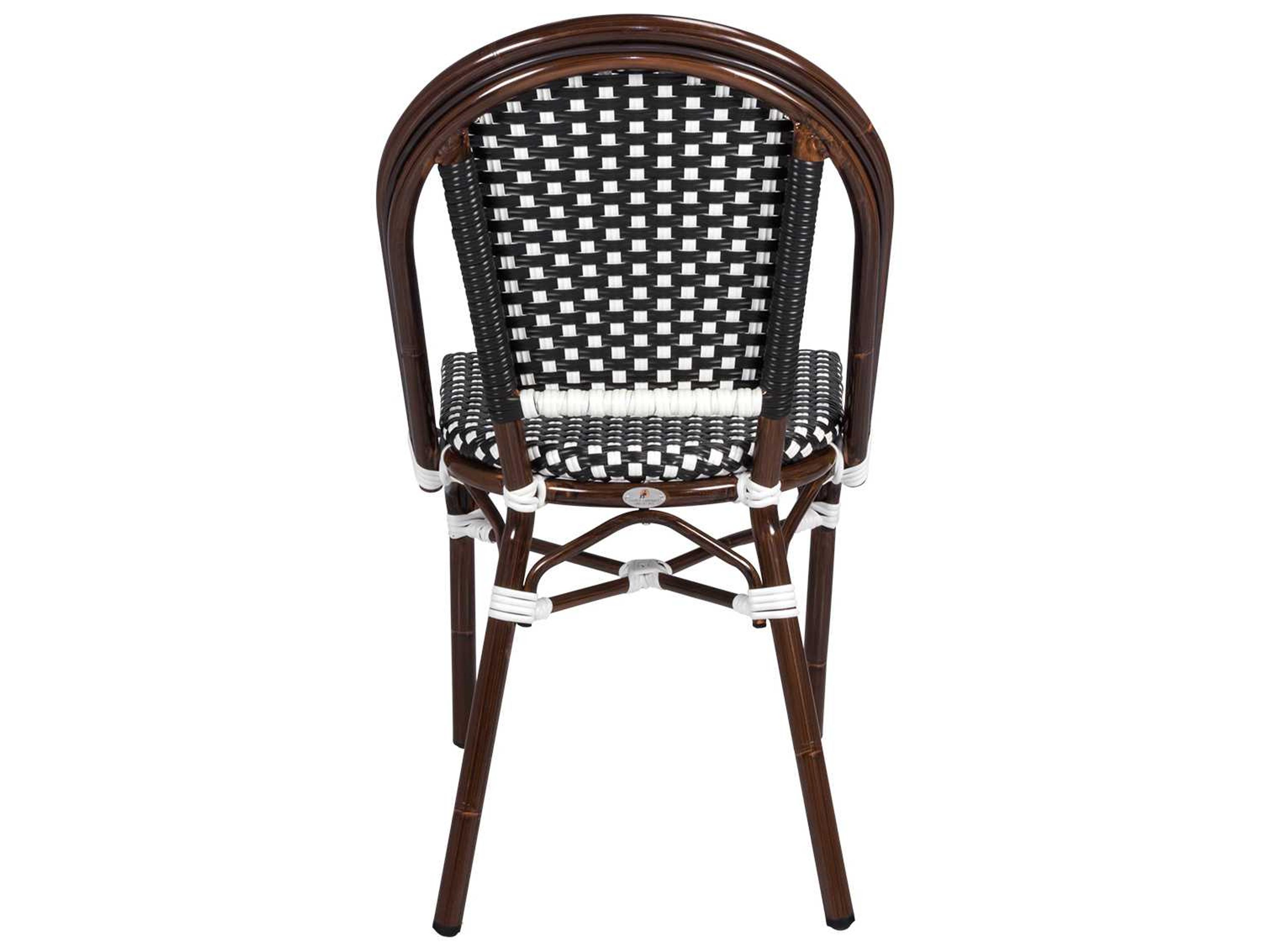 Decoscape Paris Quick Ship Aluminum Stackable Dining Side Chair