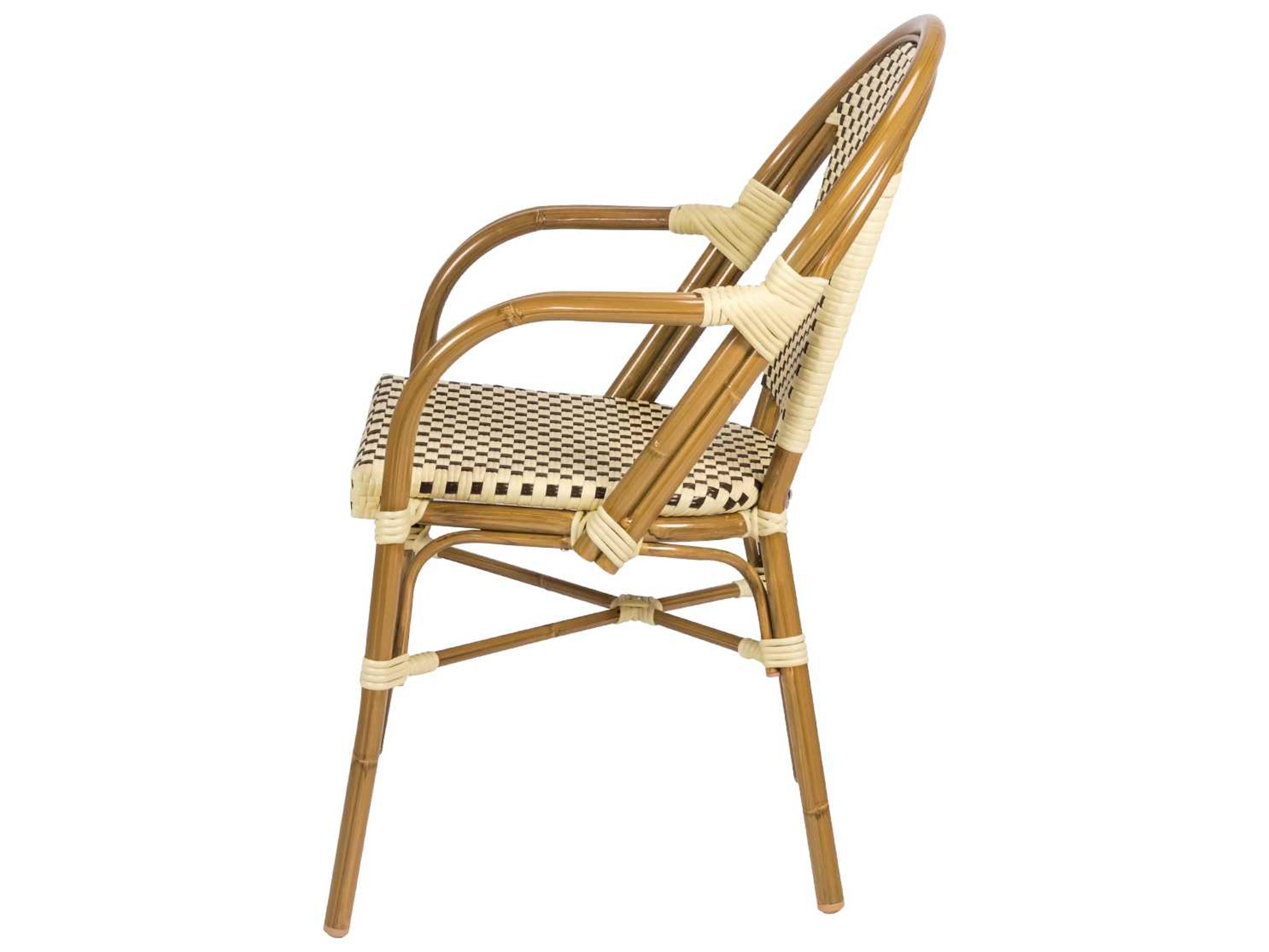 Decoscape Paris Aluminum Stackable Dining Arm Chair