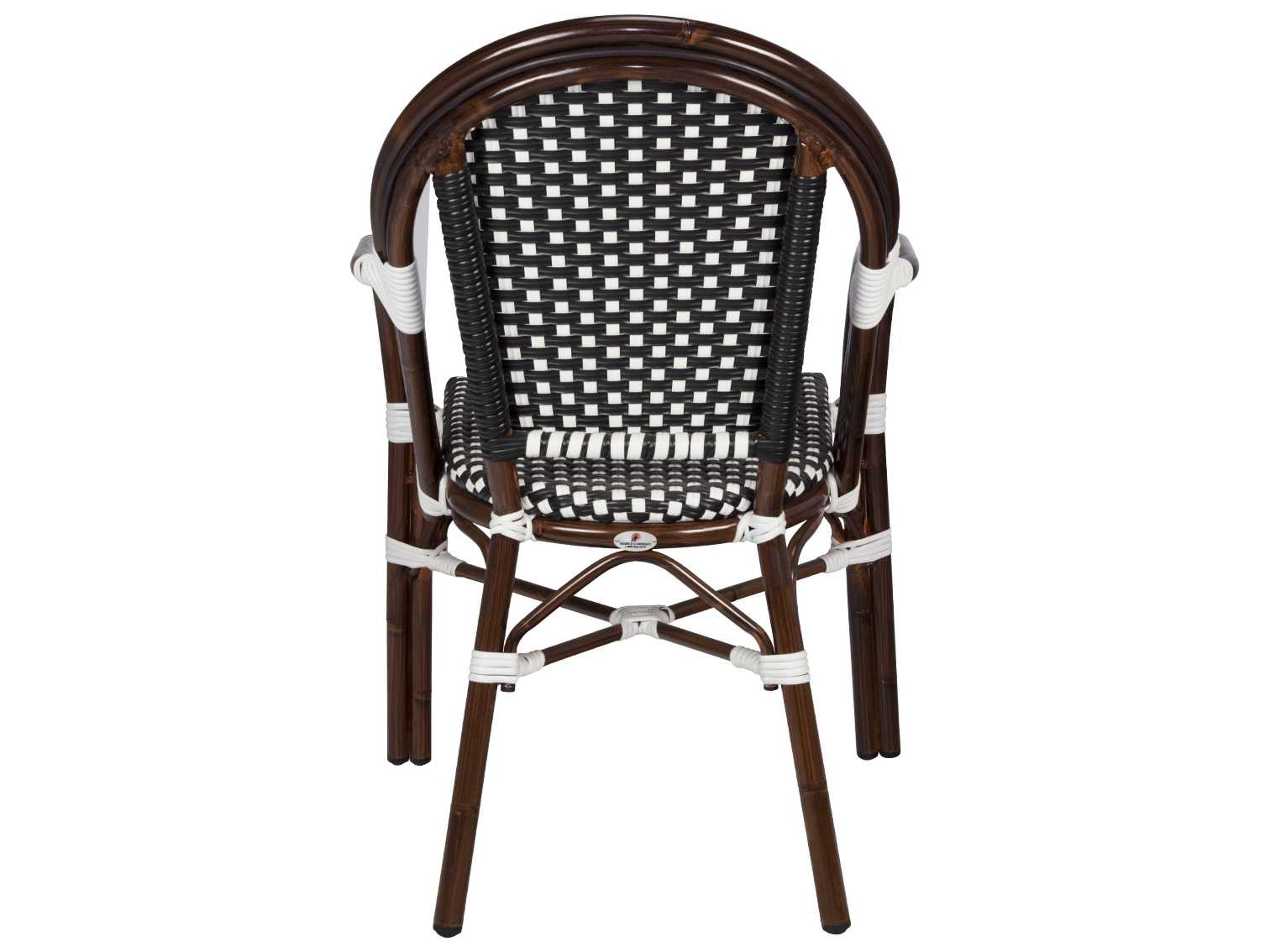 Decoscape Paris Aluminum Stackable Dining Arm Chair