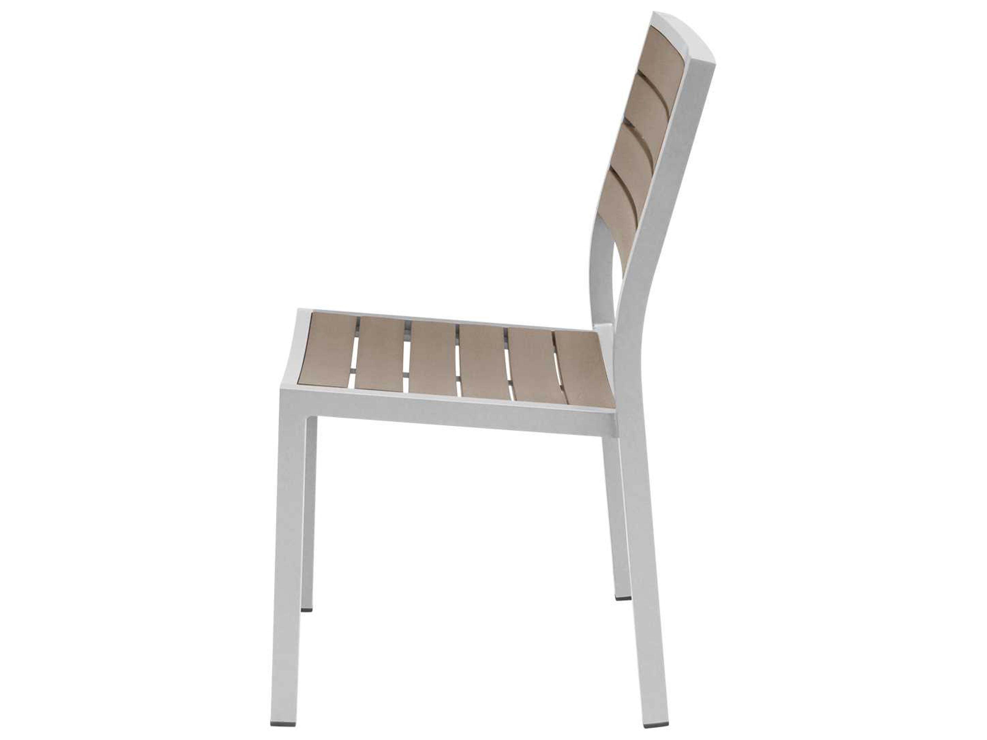 Decoscape Napa Quick Ship Aluminum Stackable Dining Side Chair