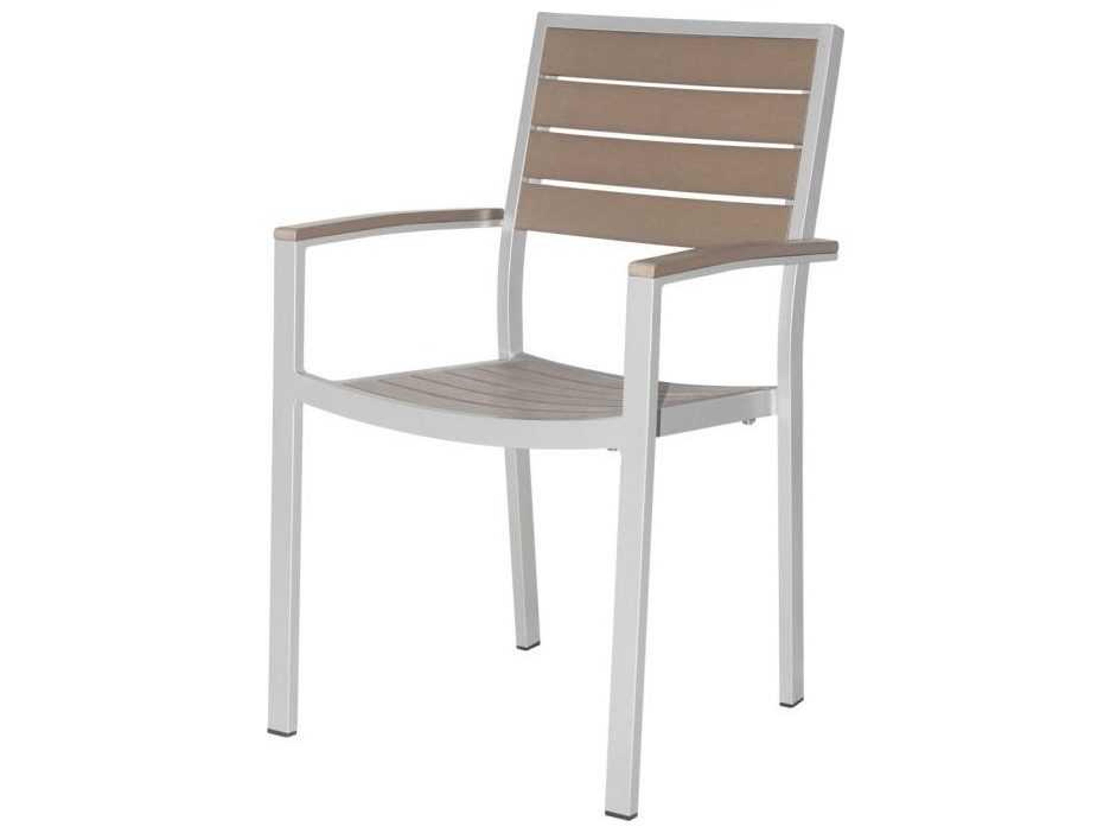 Decoscape Napa Aluminum Stackable Dining Arm Chair