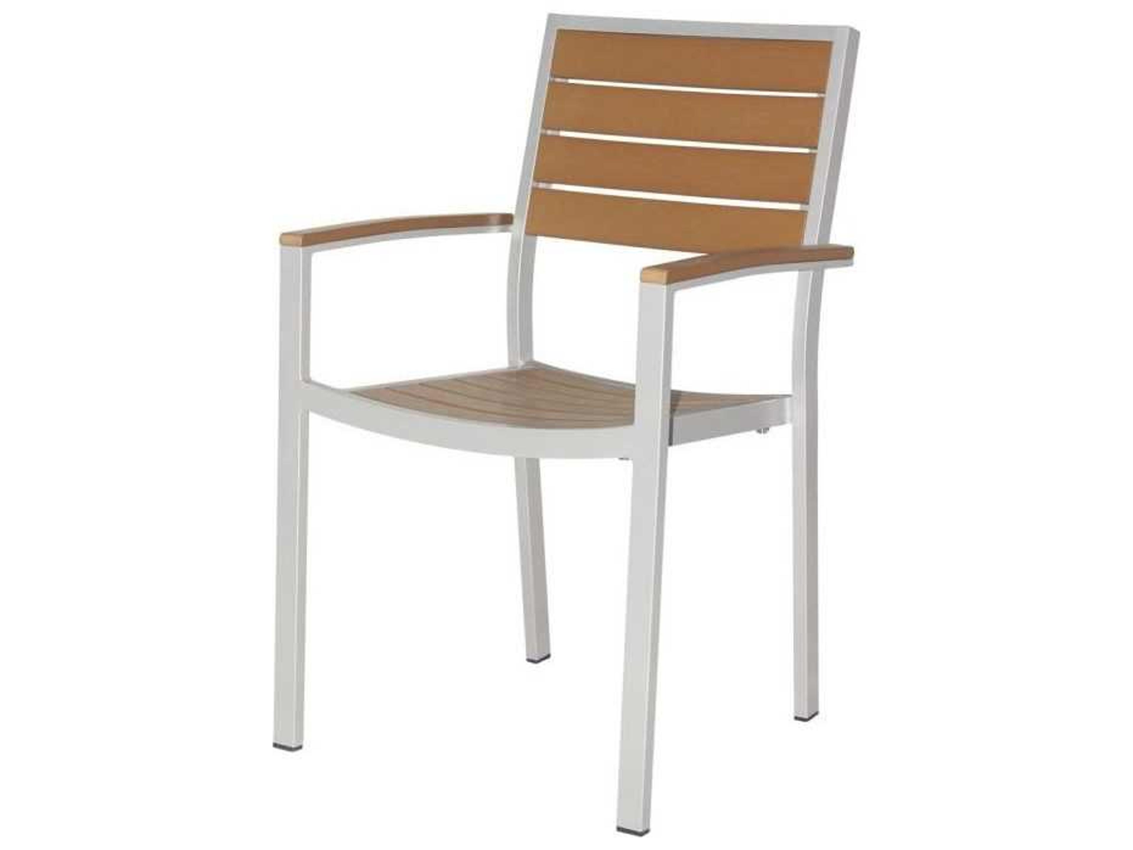 Decoscape Napa Aluminum Stackable Dining Arm Chair