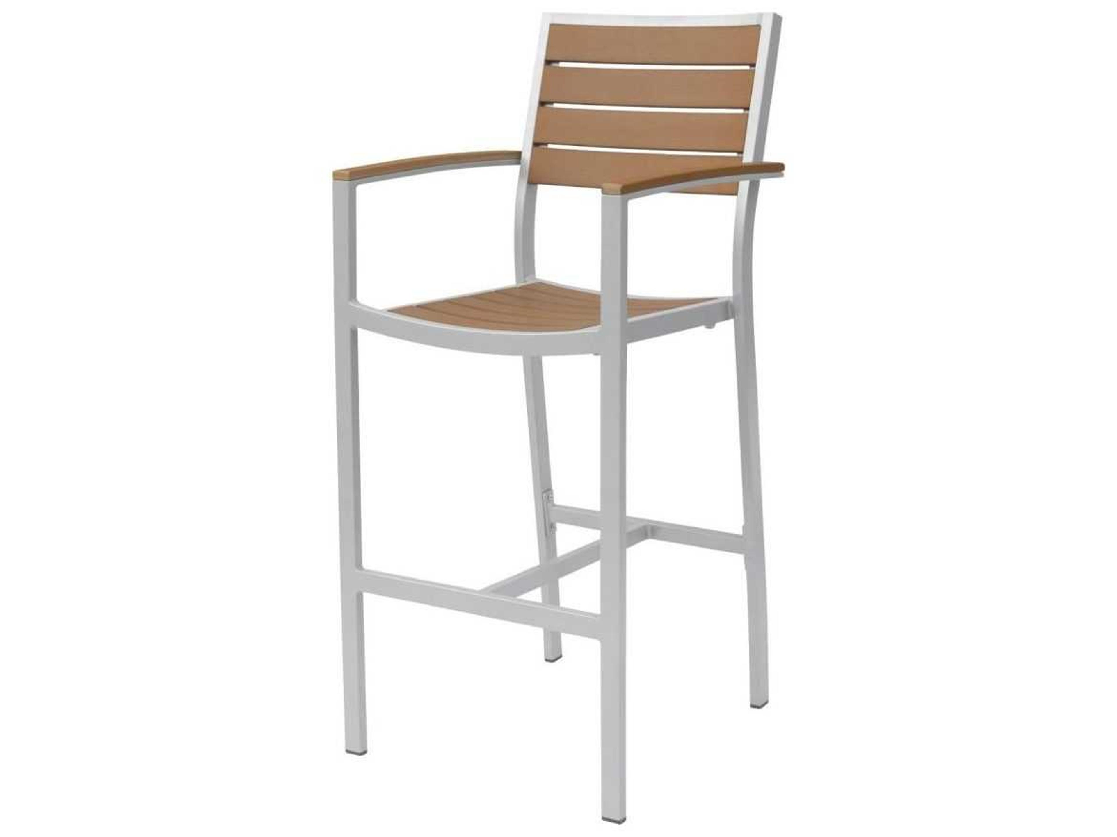 Decoscape Napa Aluminum Stackable Bar Arm Chair