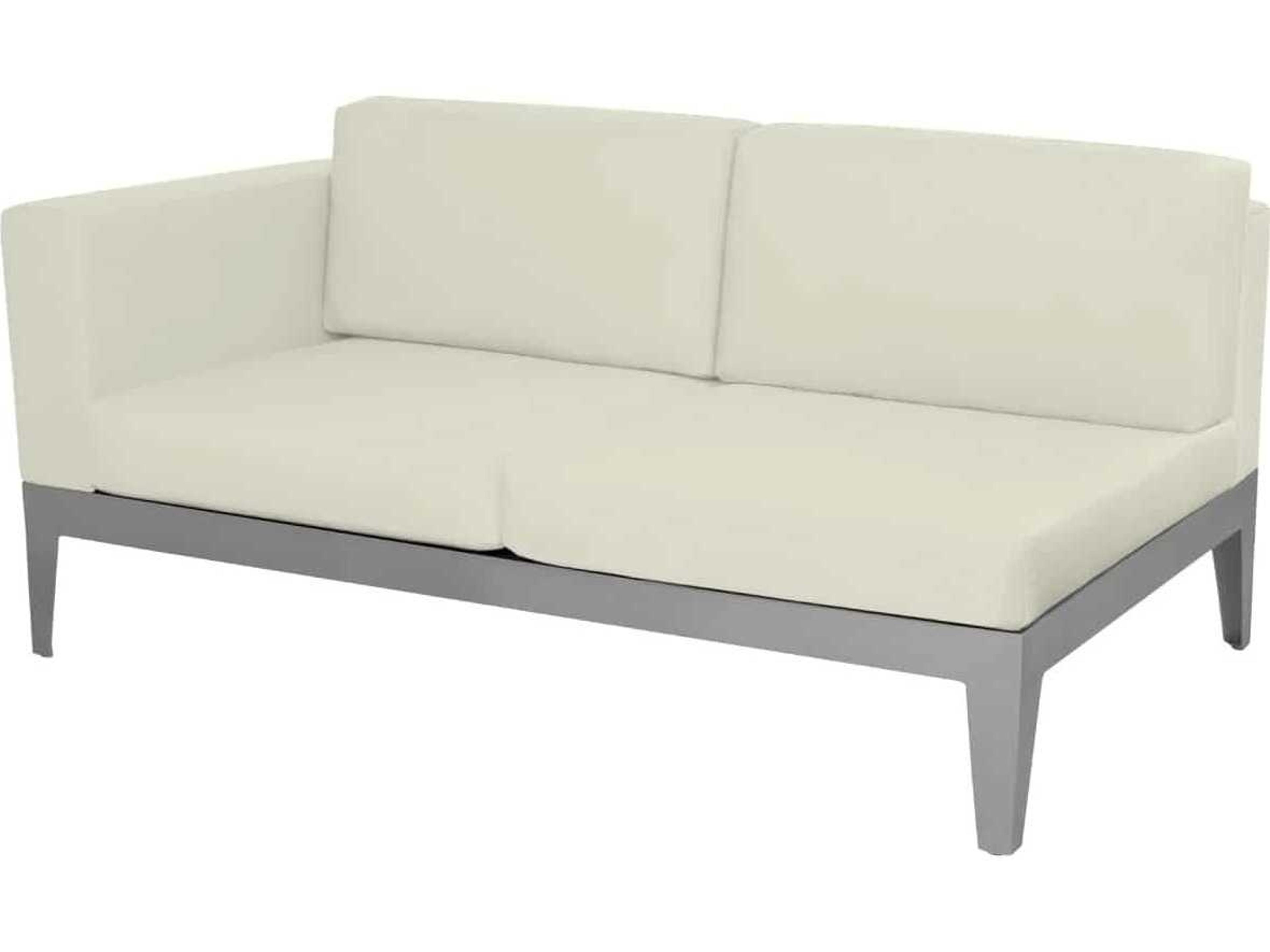 Decoscape South Beach Aluminum Left Arm Loveseat