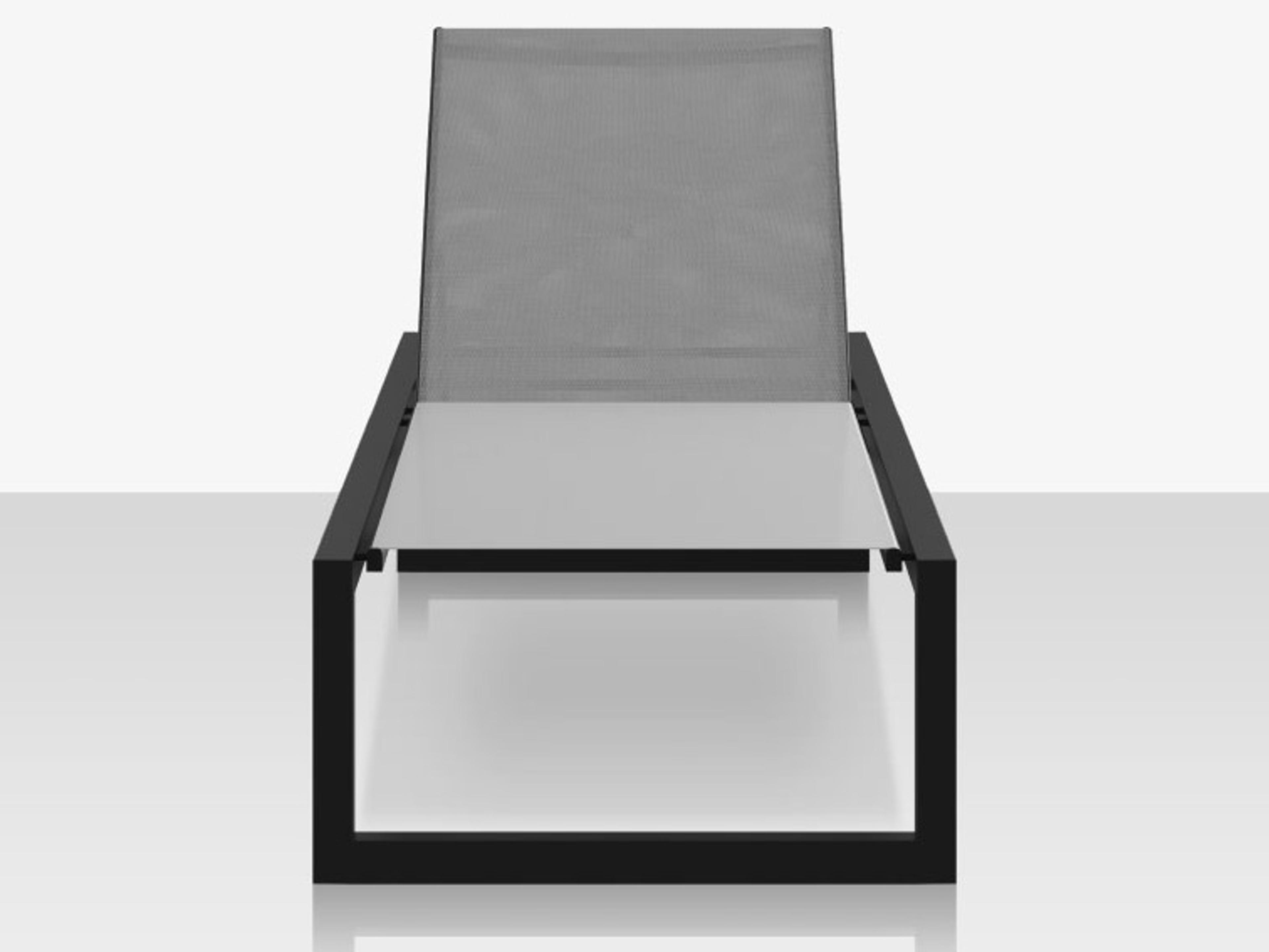 Decoscape Iconic Aluminum Sling Armless Chaise Lounge