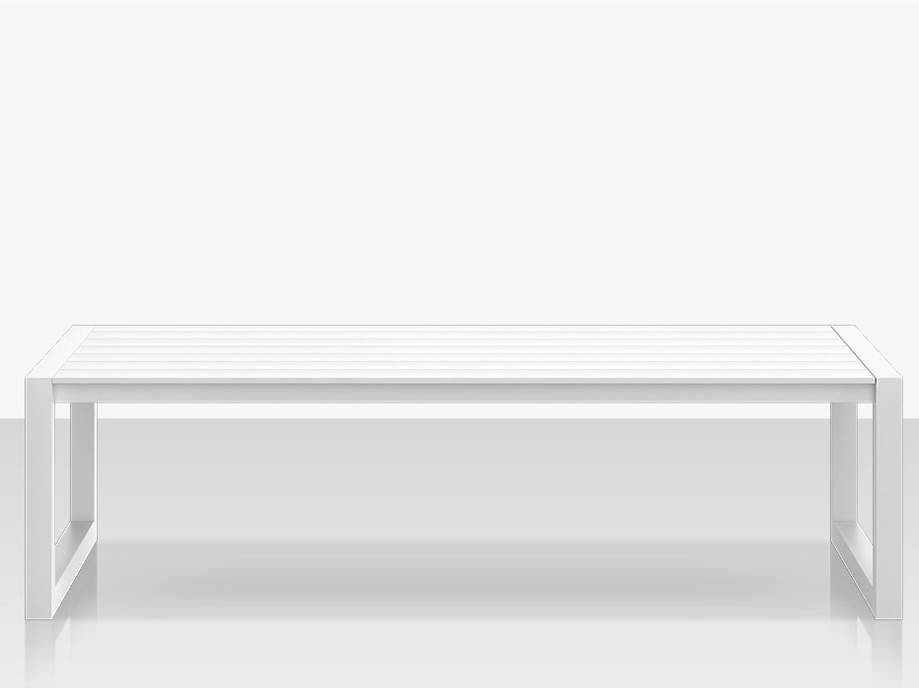 Decoscape Iconic Aluminum Small Rectangular Coffee Table