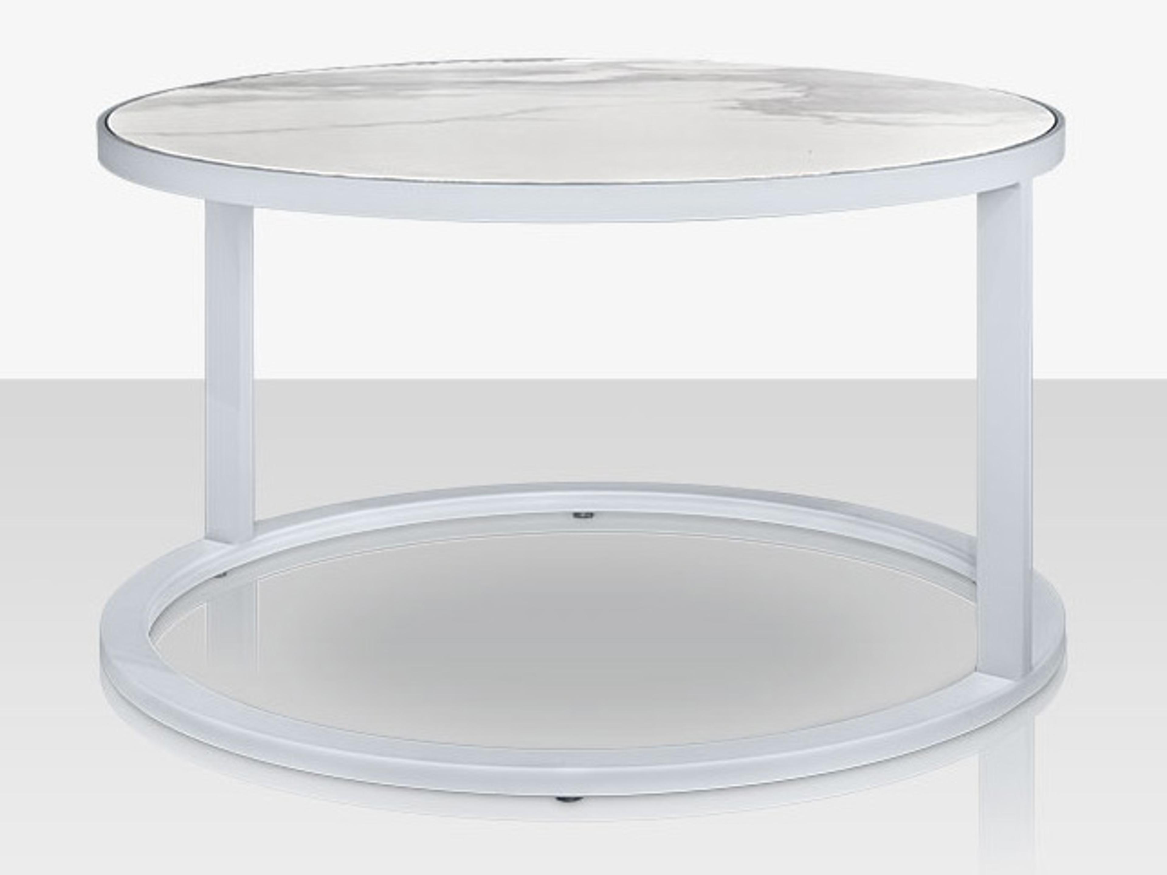 Decoscape Iconic Aluminum Round Nesting Table