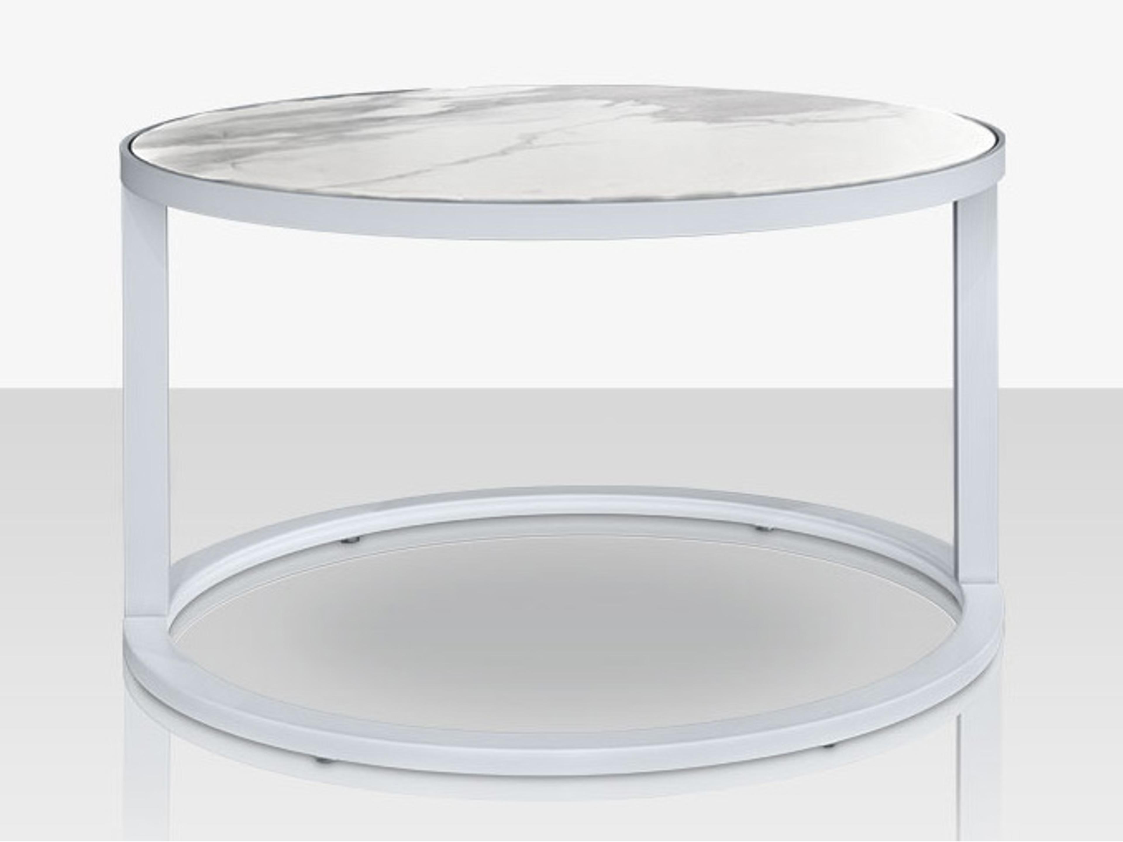 Decoscape Iconic Aluminum Round Nesting Table